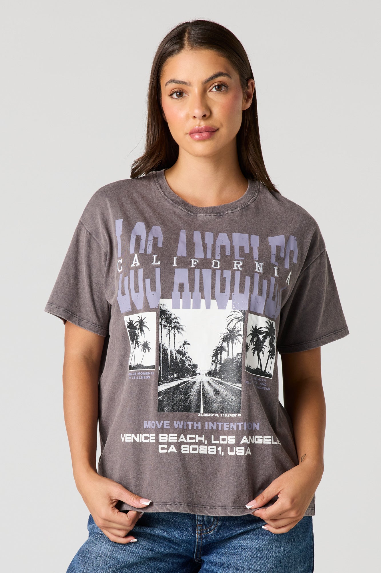 Destination Graphic Washed Boyfriend T-Shirt