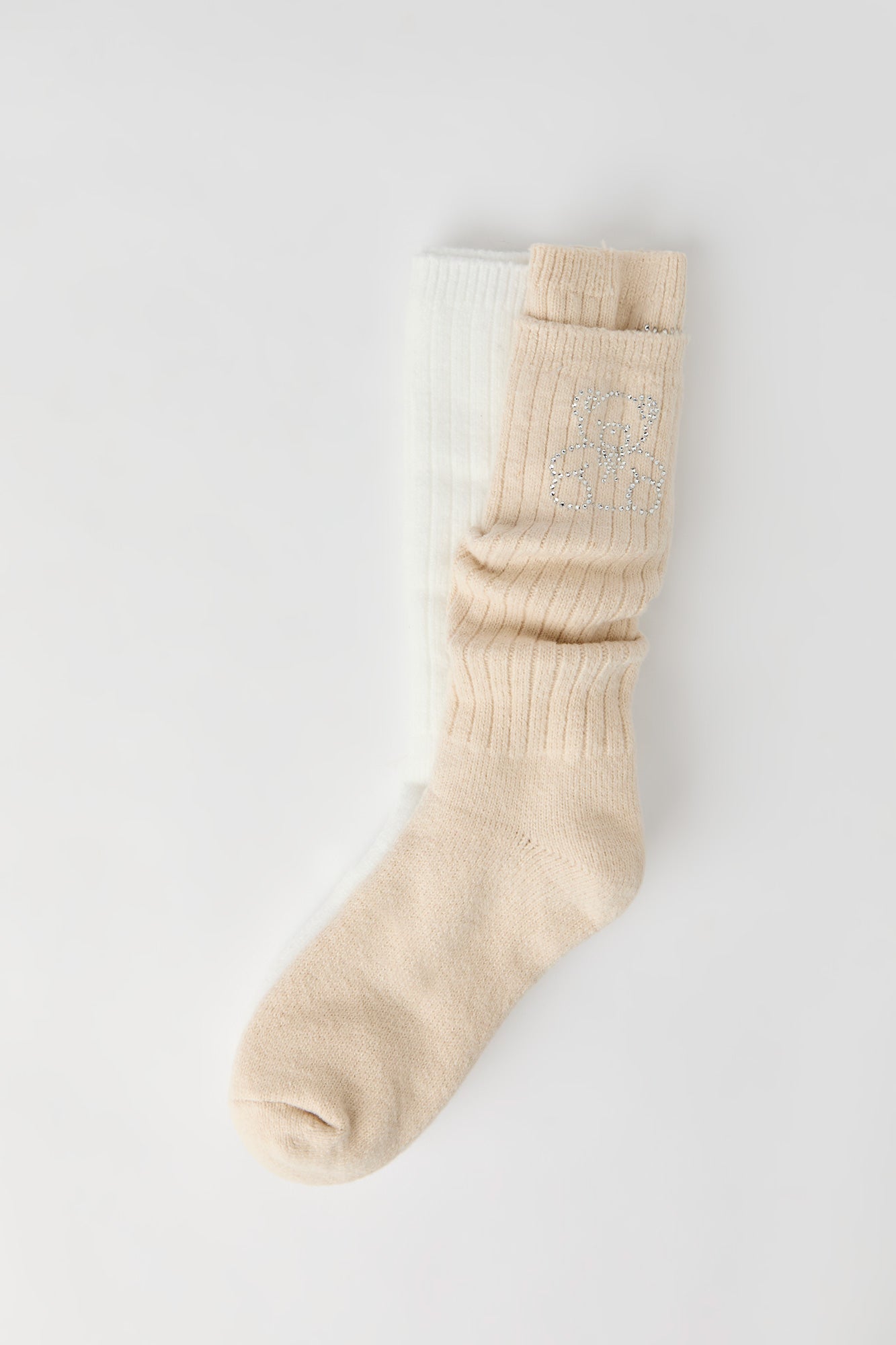 Rhinestone Slouchy Socks (2 Pack)