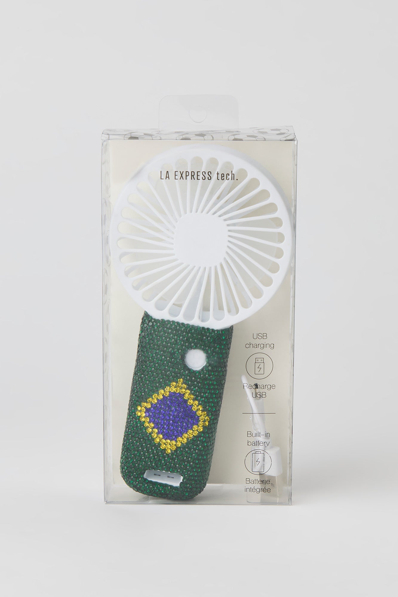 Brazil Rhinestone Handheld Mini Fan