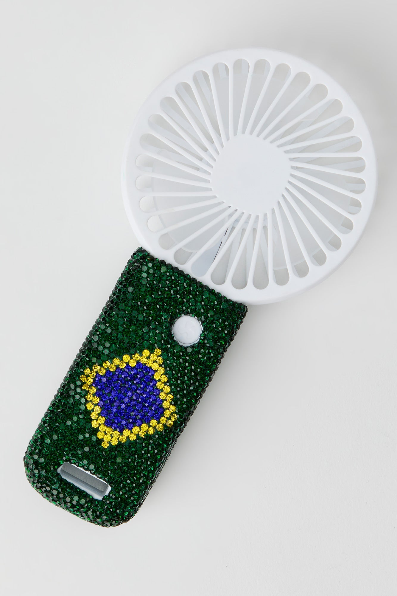 Brazil Rhinestone Handheld Mini Fan