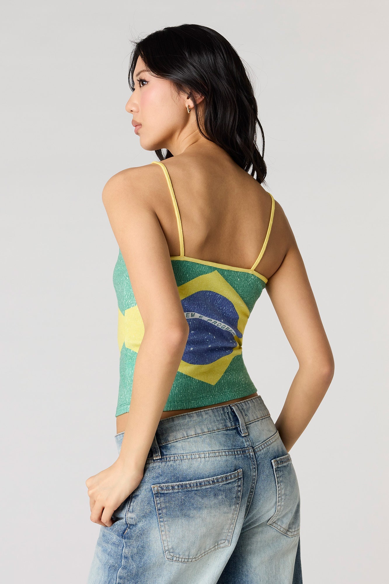 Brazil Graphic Washed Tank