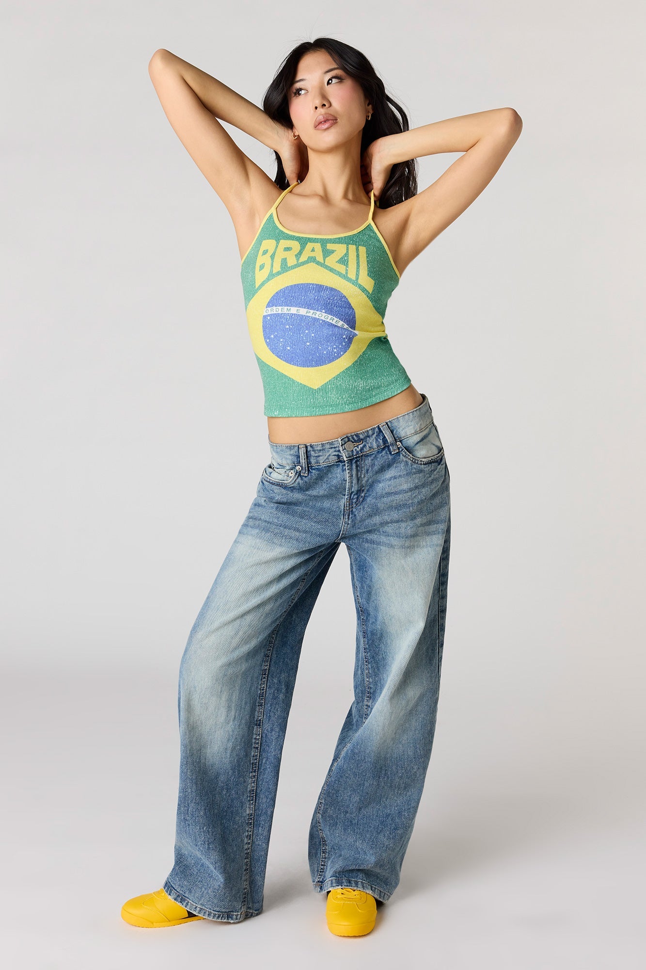 Brazil Graphic Washed Tank