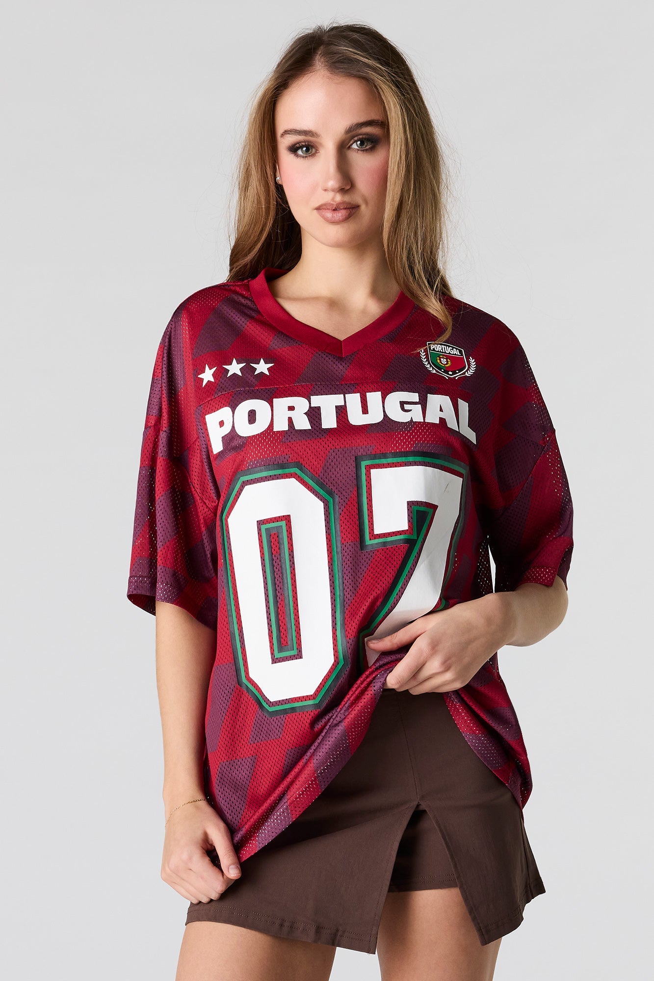 Portugal Graphic Mesh Soccer Jersey