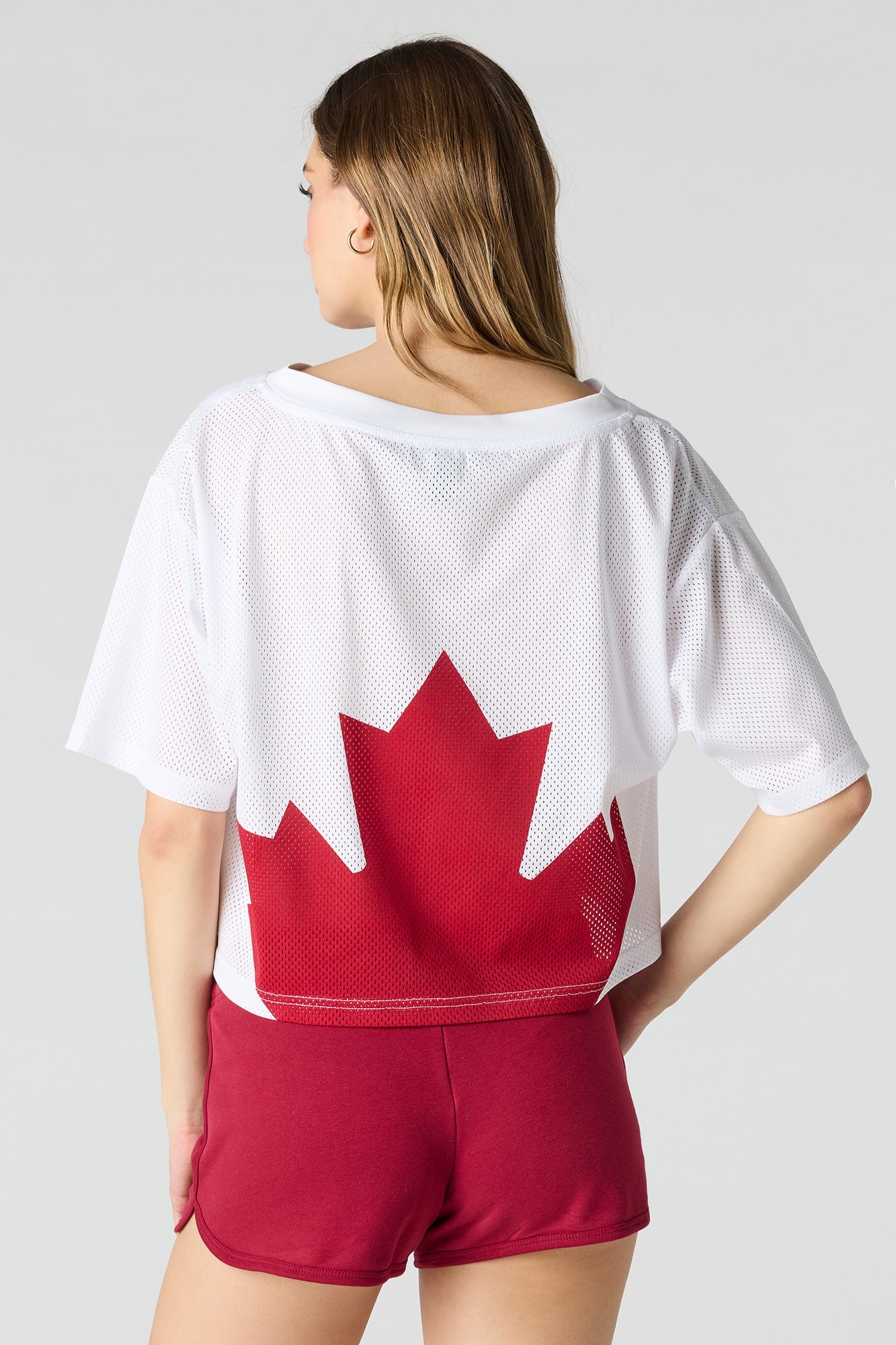 Canada Mesh Cropped Soccer Jersey