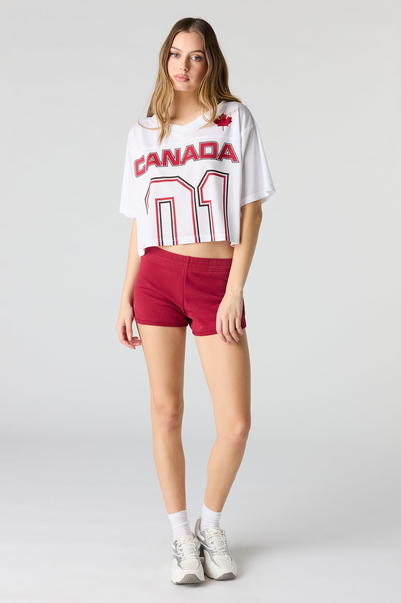 Canada Mesh Cropped Soccer Jersey