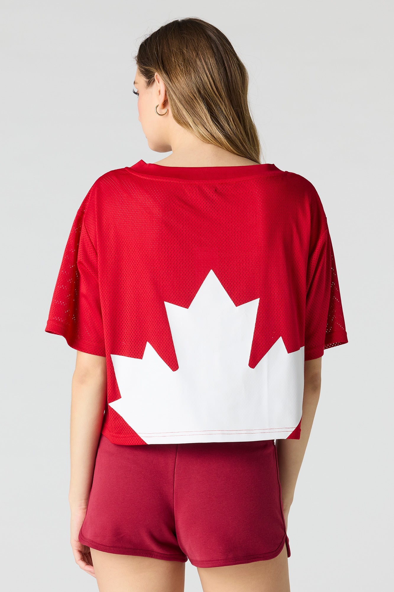 Canada Mesh Cropped Soccer Jersey