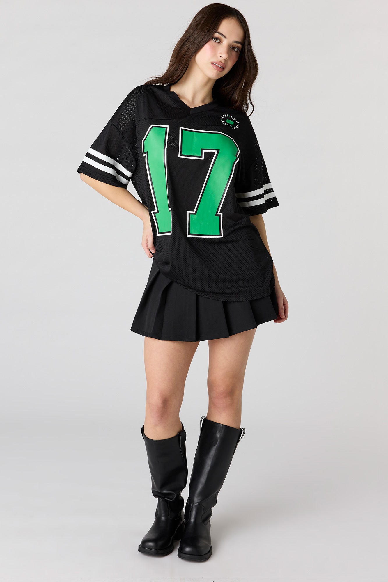 St. Patrick's Day Graphic Mesh Jersey