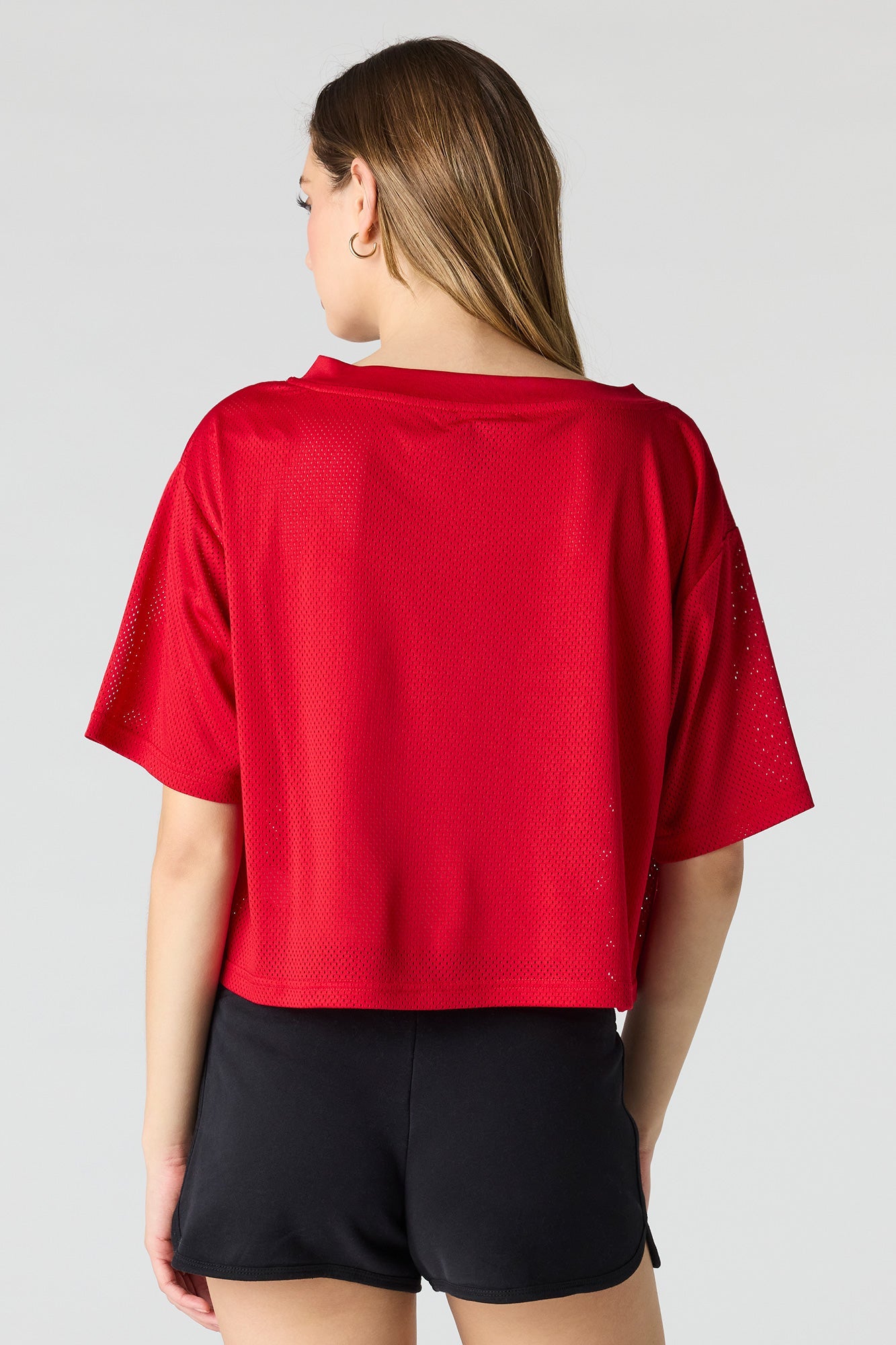 Spain Mesh Cropped Soccer Jersey