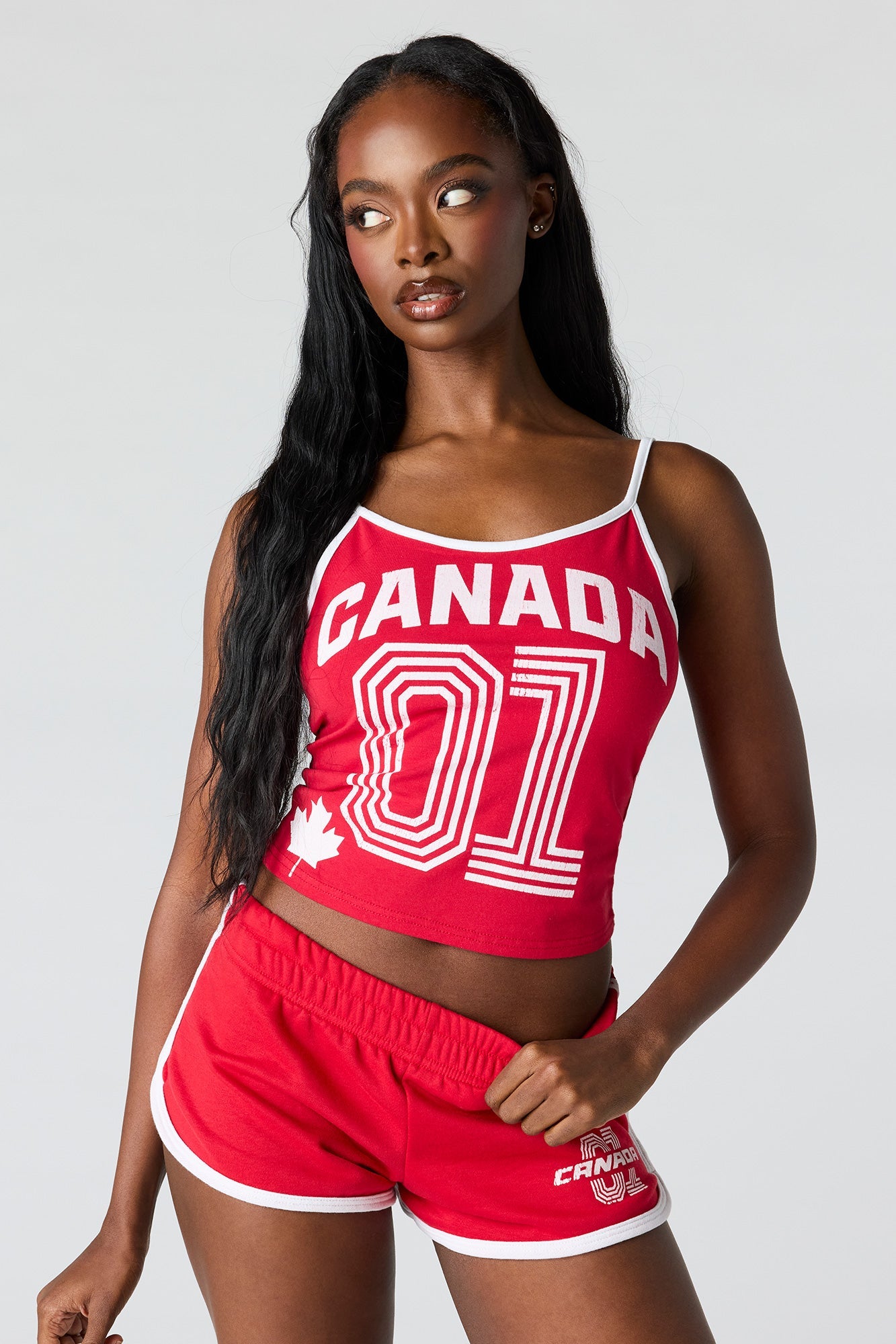 Canada Graphic Fleece Dolphin Short