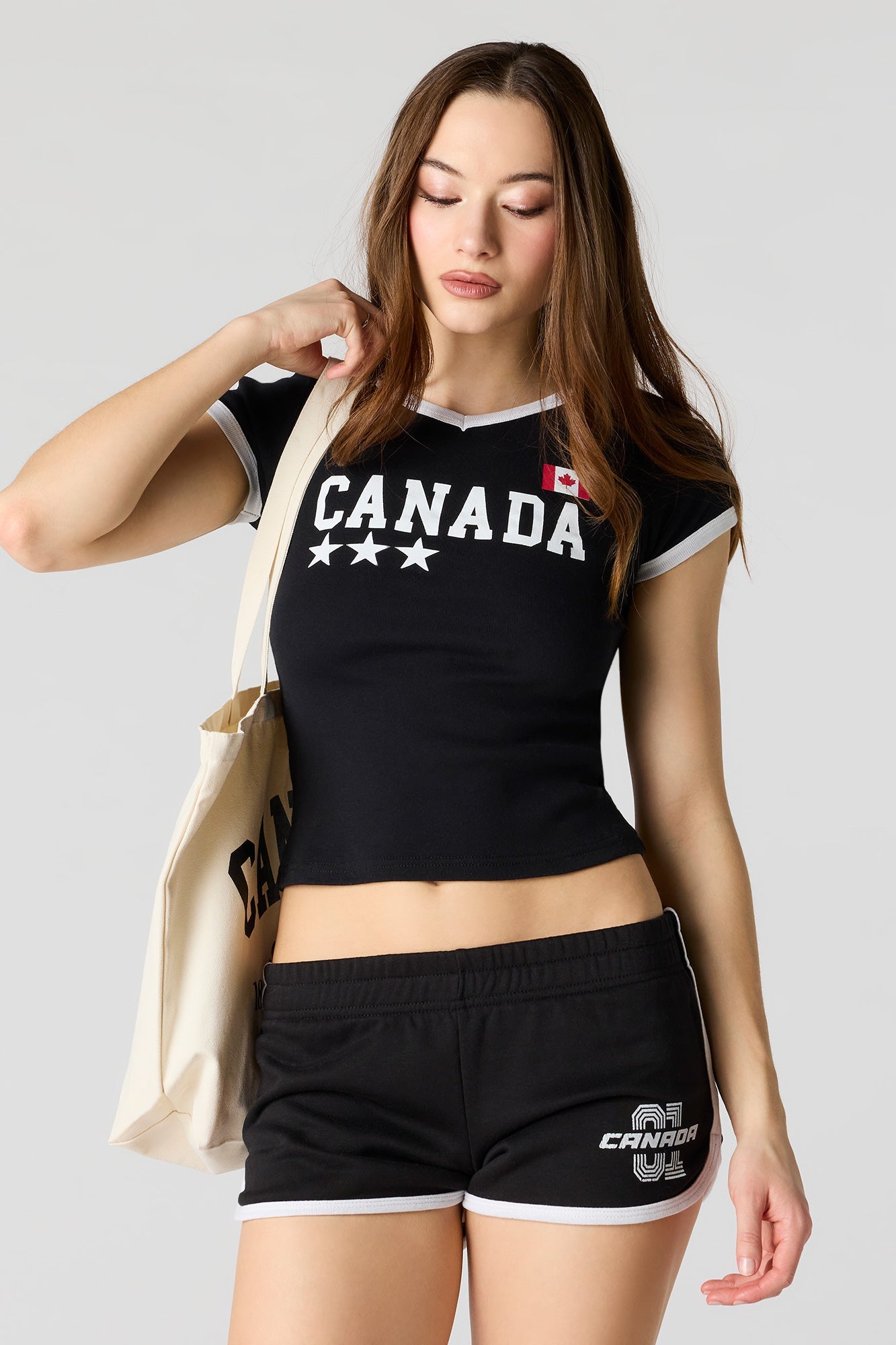 Canada Graphic Fleece Dolphin Short