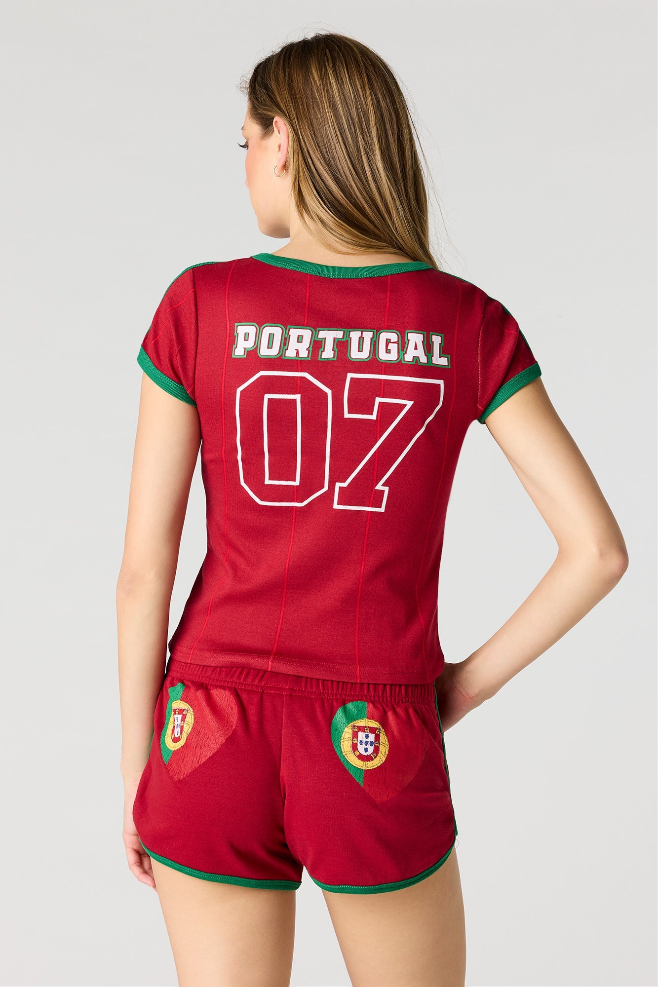Portugal Graphic Fleece Dolphin Short