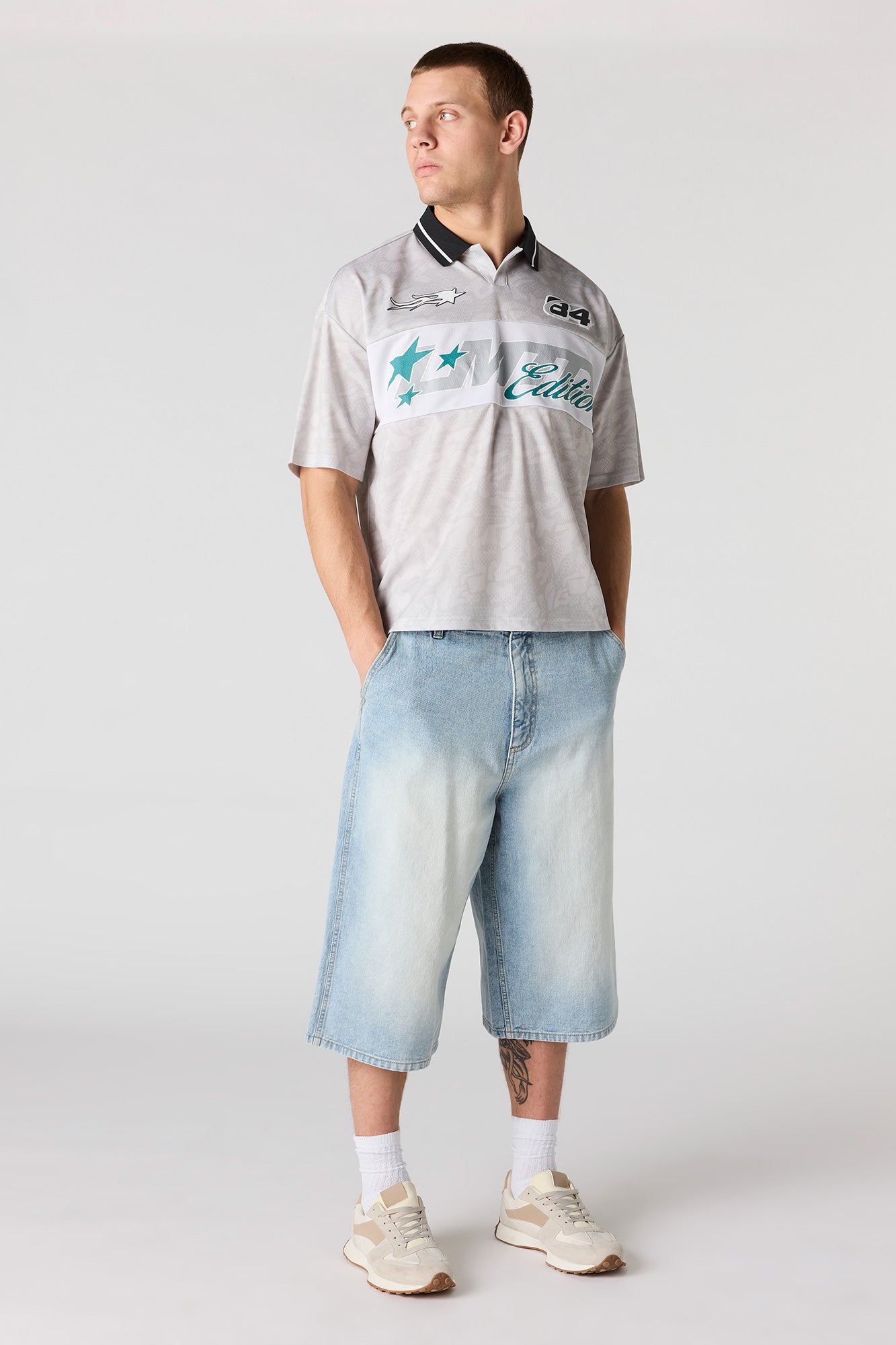 Graphic Mesh Soccer Jersey