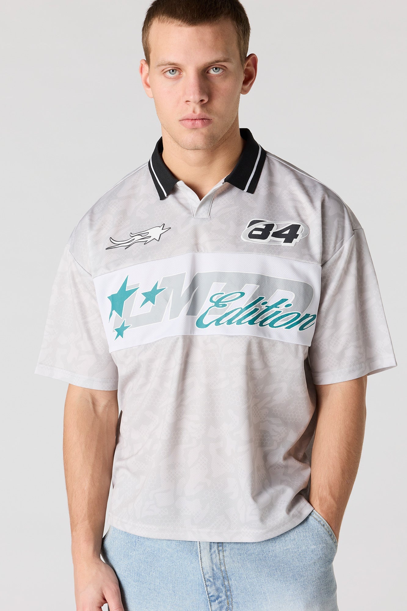 Graphic Mesh Soccer Jersey