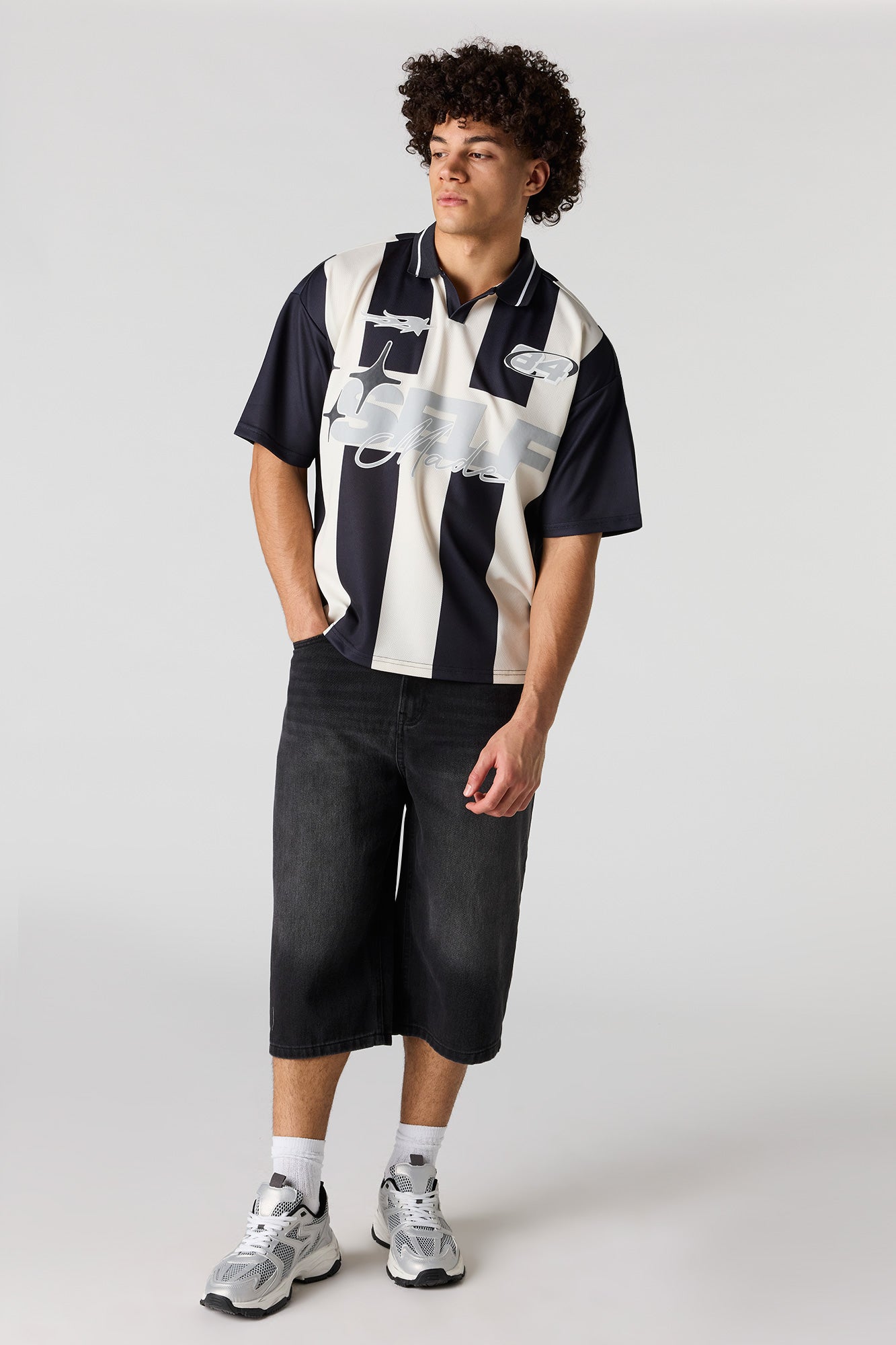 Graphic Mesh Soccer Jersey