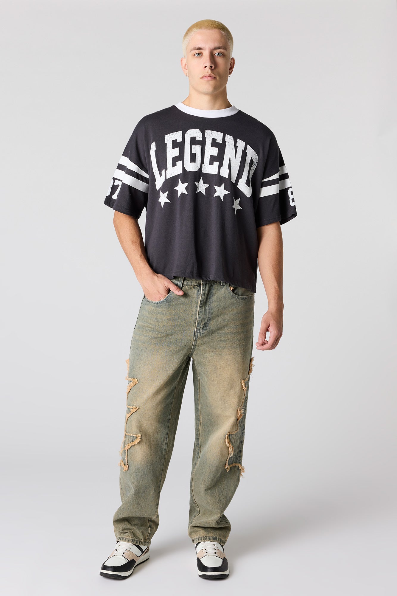 Premium Heavyweight Cotton Boxy Football T-Shirt