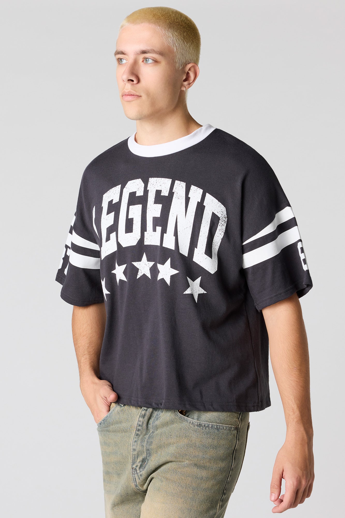 Premium Heavyweight Cotton Boxy Football T-Shirt
