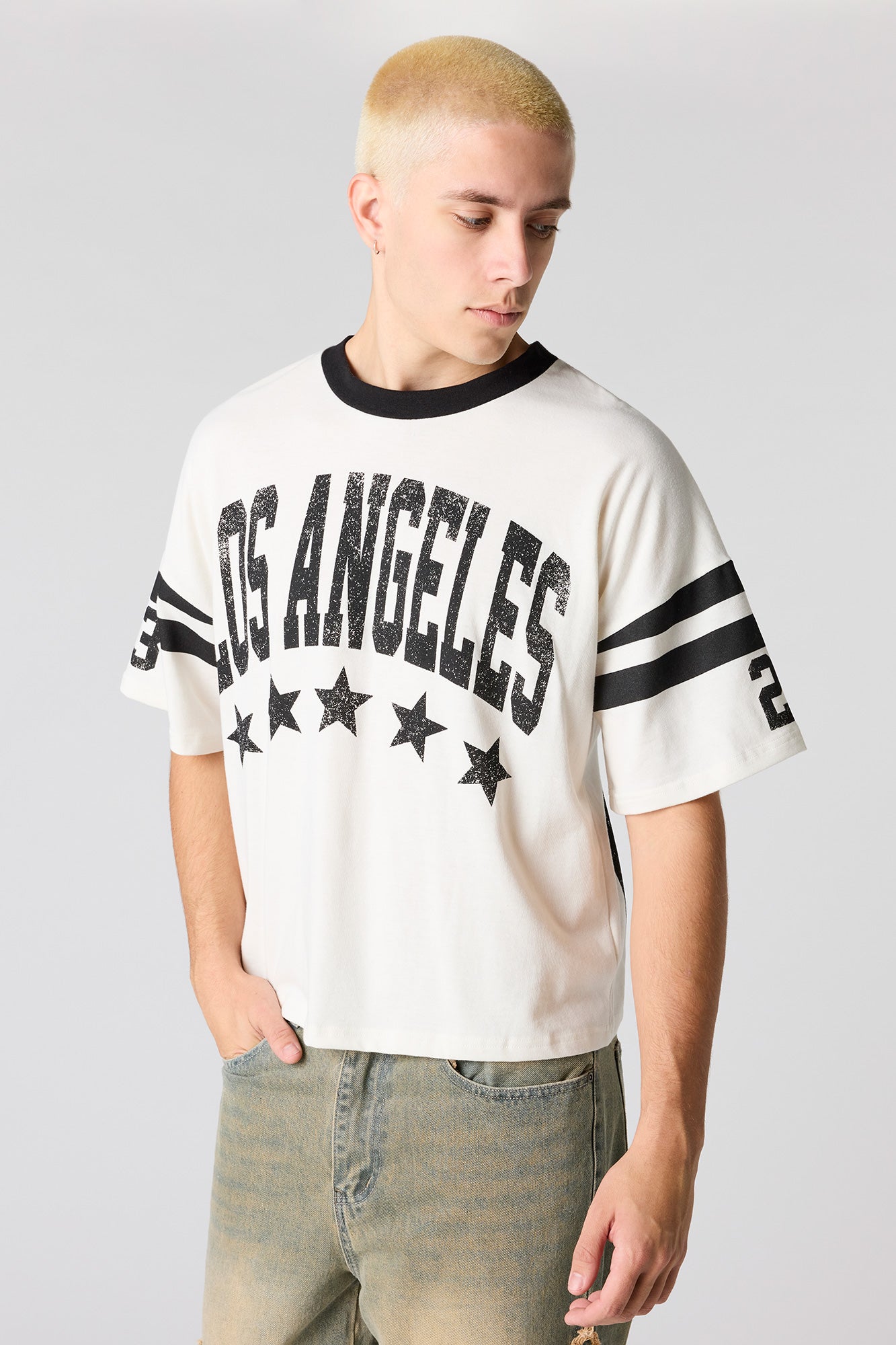 Premium Heavyweight Cotton Boxy Football T-Shirt
