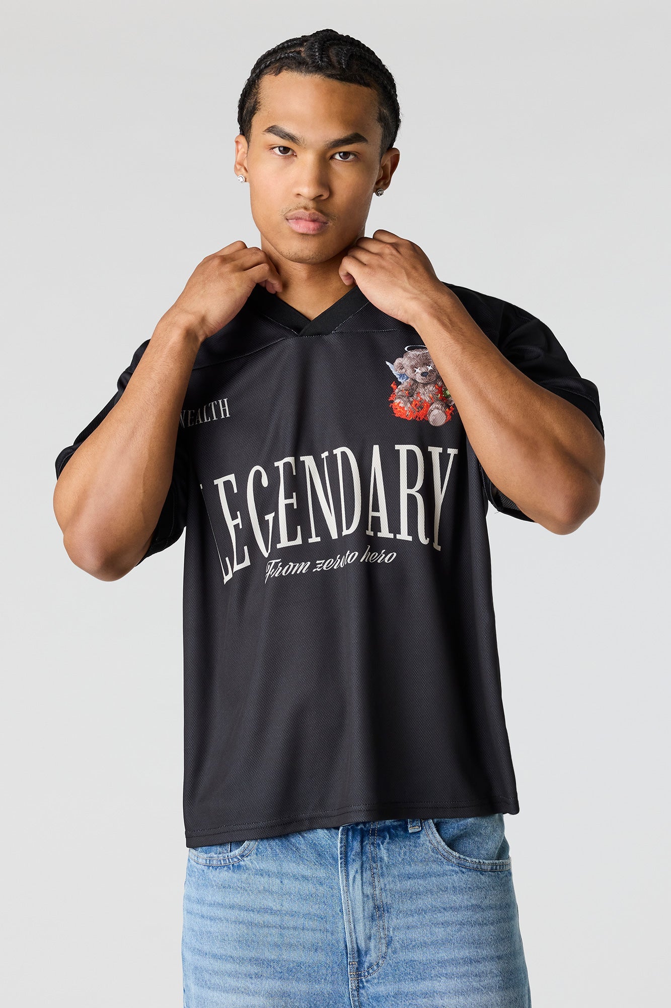 Graphic Mesh Jersey