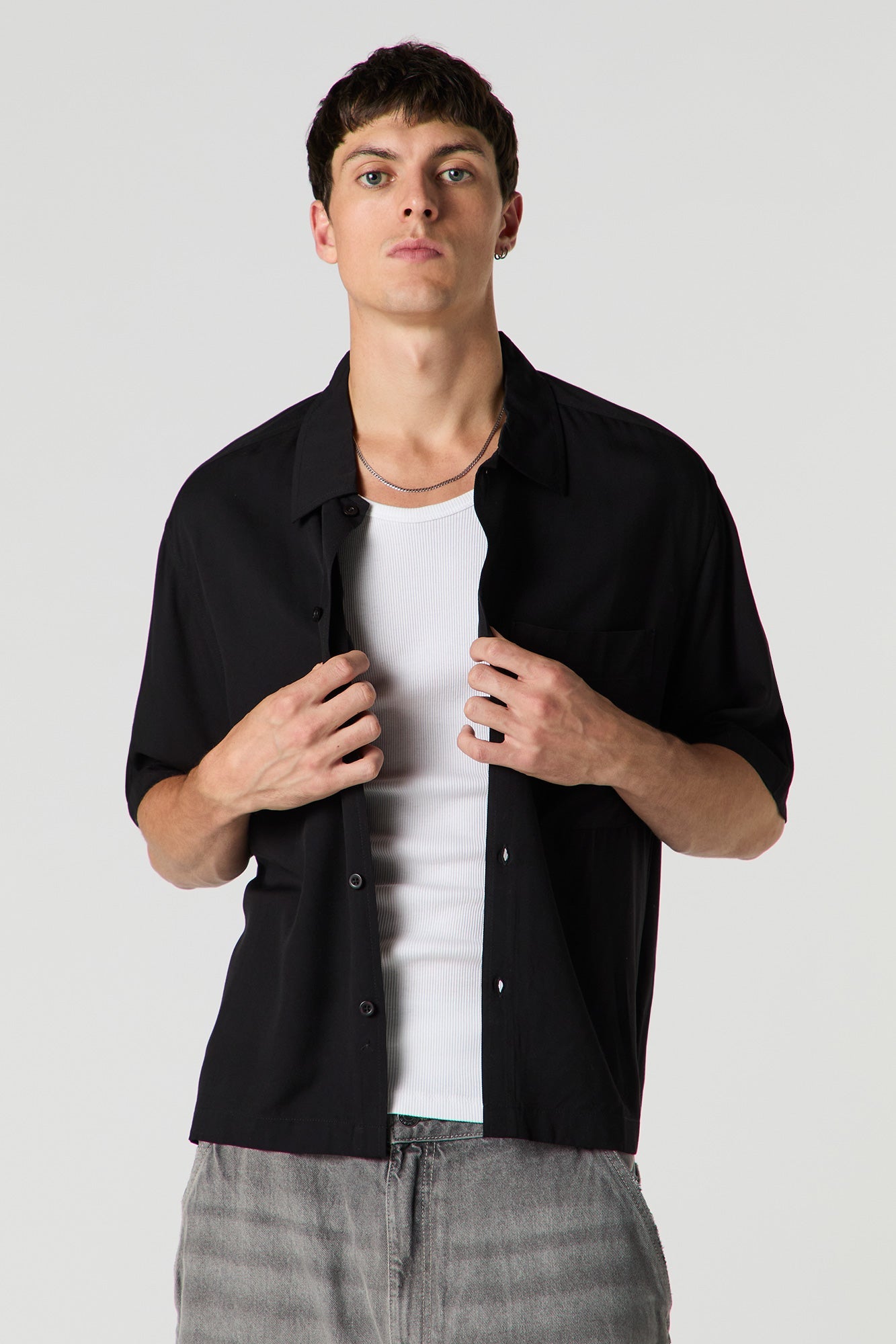 Boxy Button-Up Top
