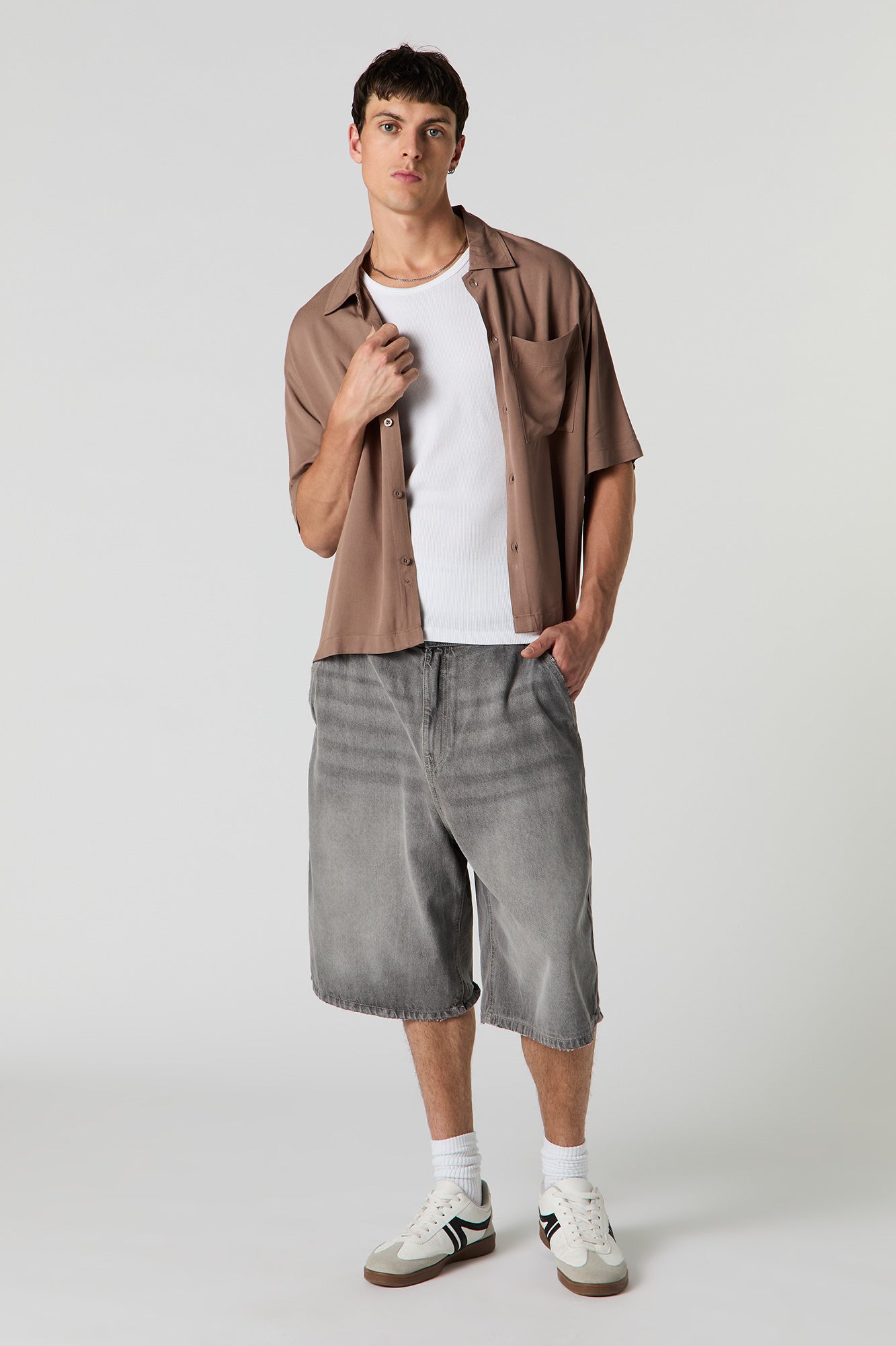 Boxy Button-Up Top