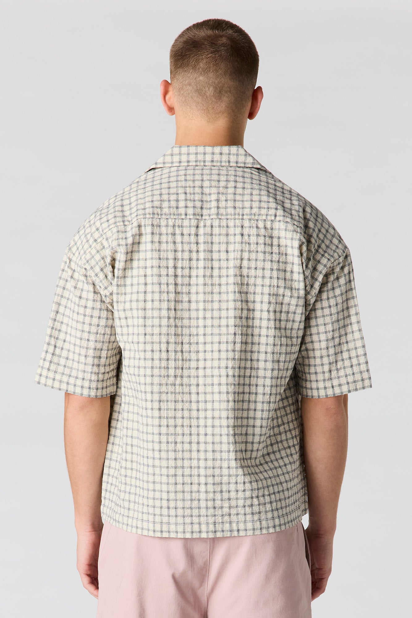 Plaid Button-Up Top