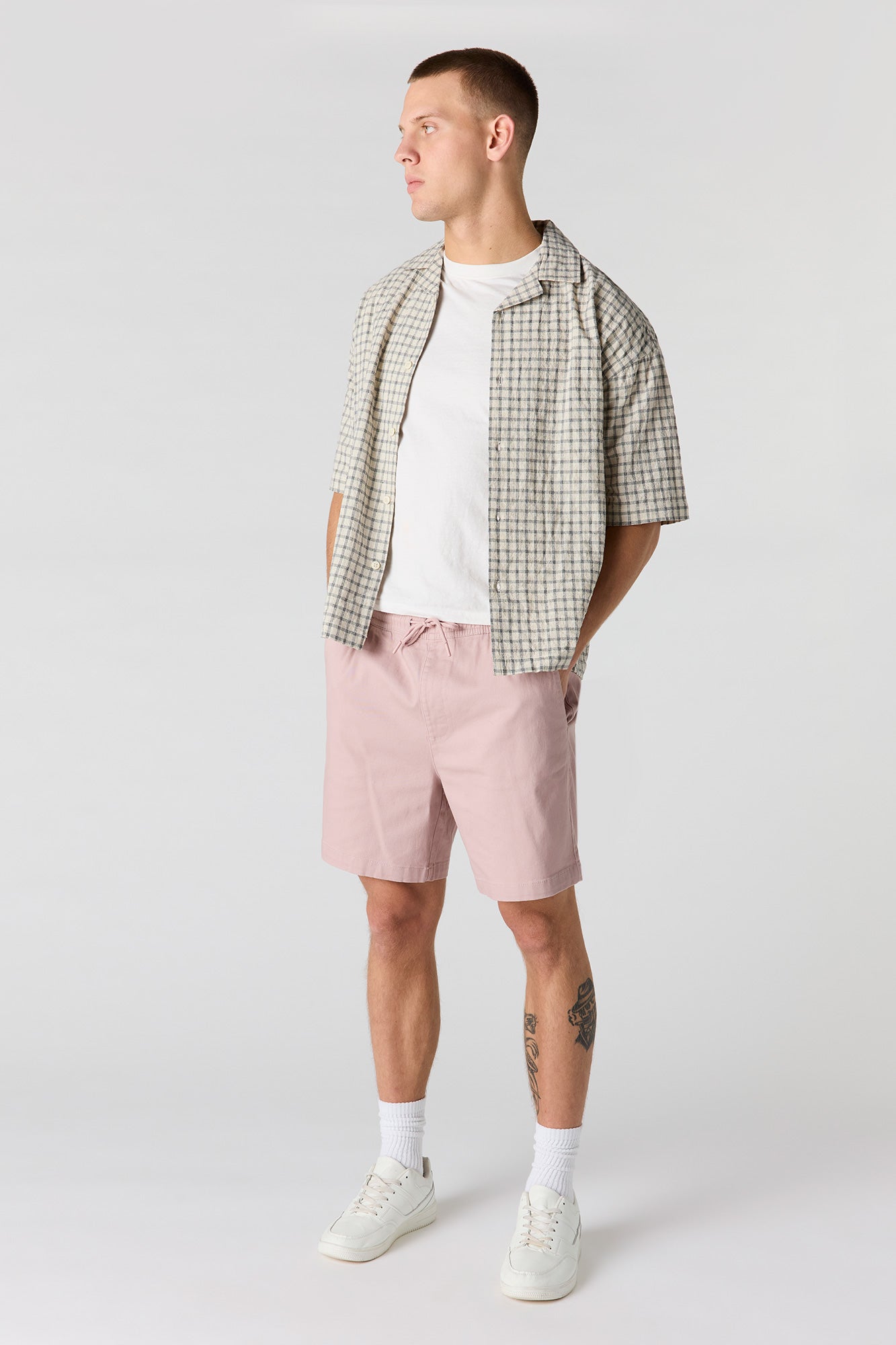 Plaid Button-Up Top