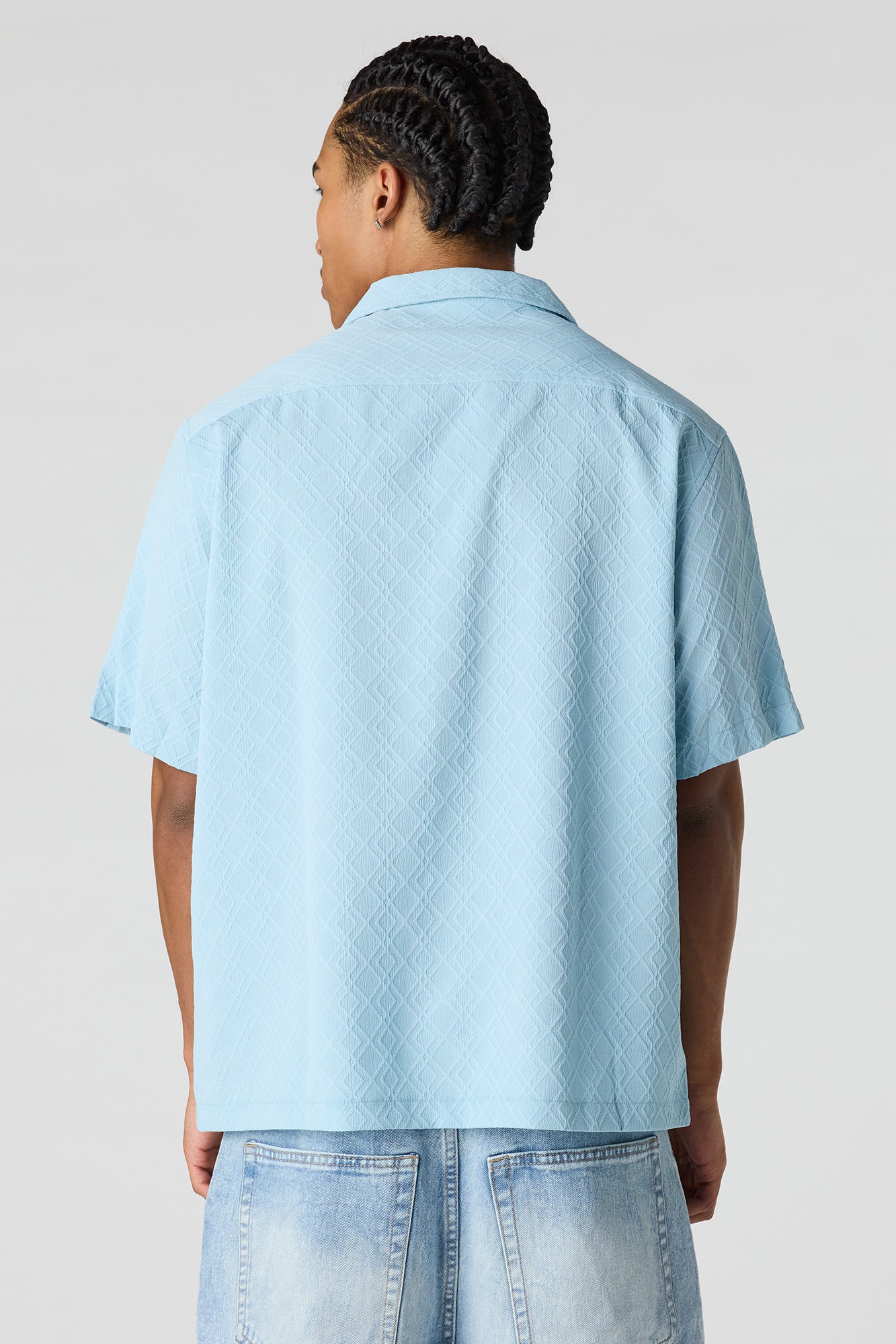 Button-Up Collared Knit Top