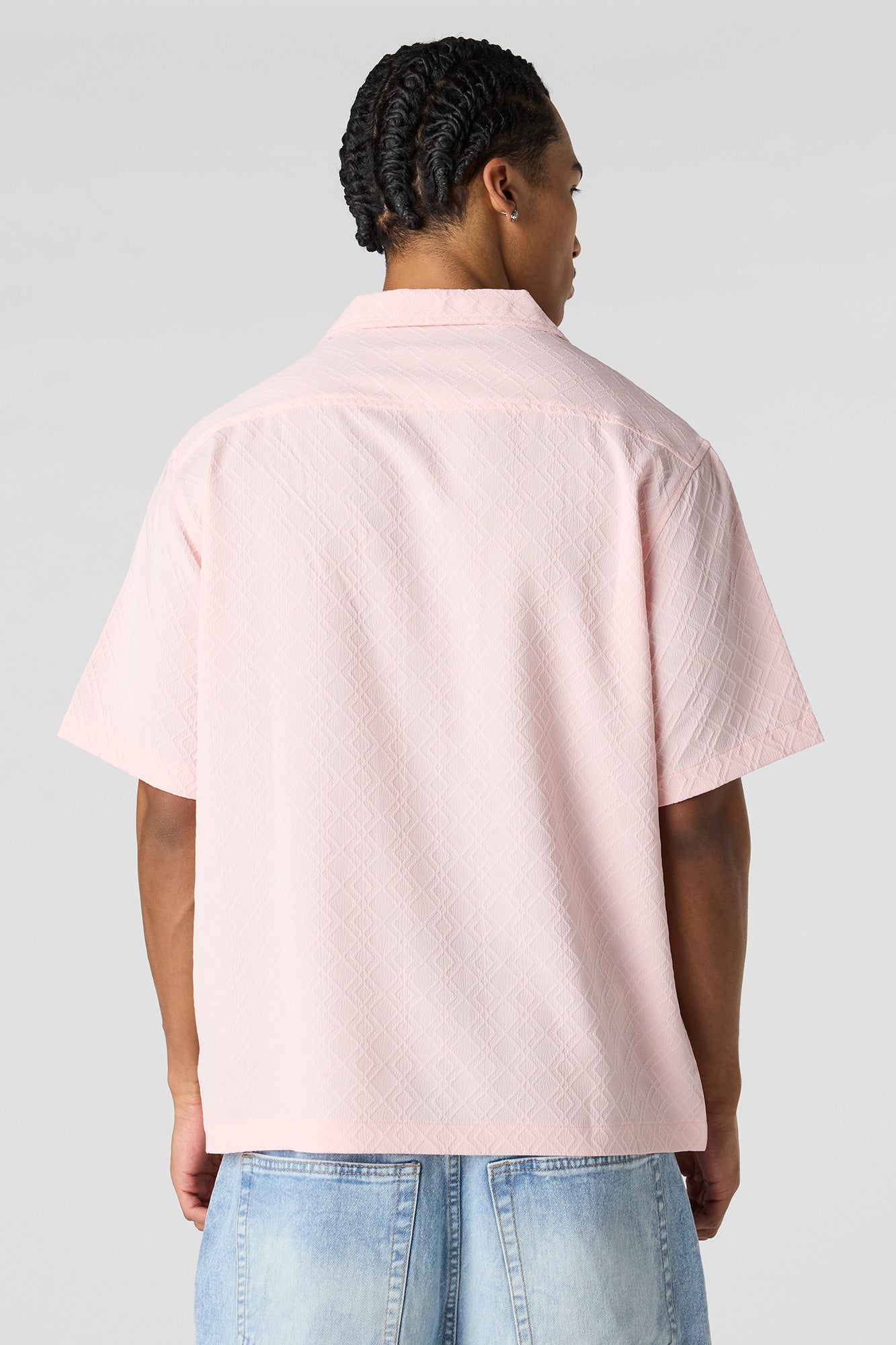 Button-Up Collared Knit Top