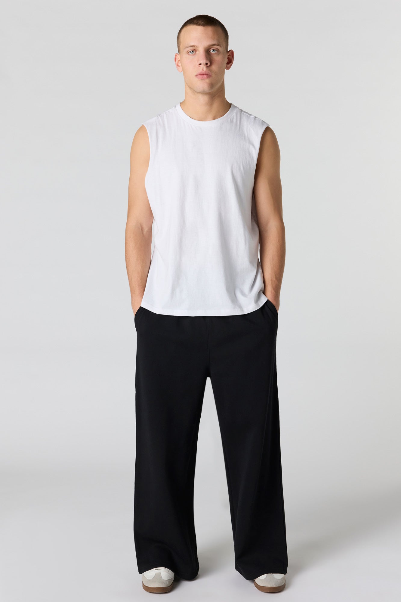 Fleece Wide Leg Sweatpant