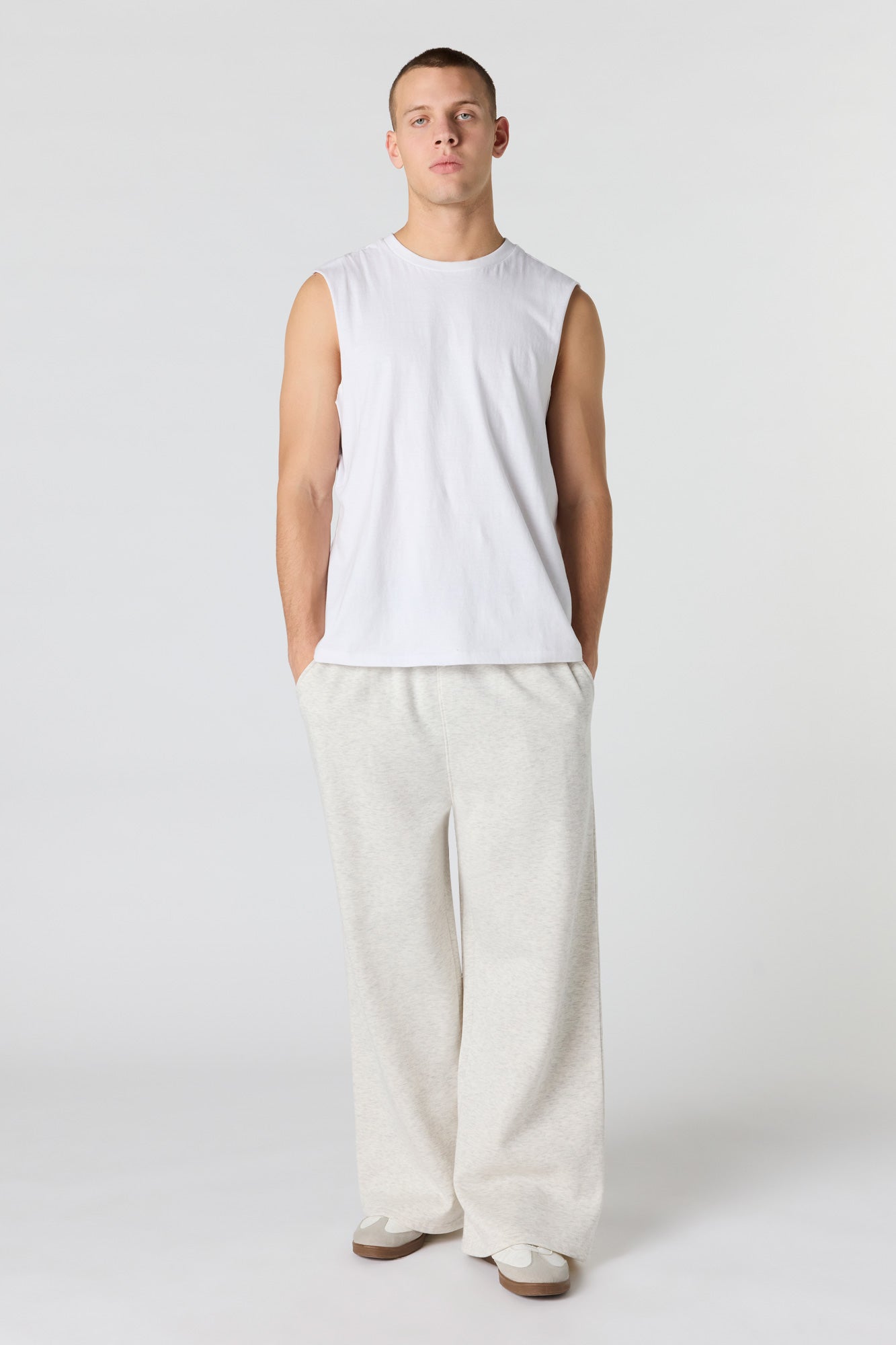 Fleece Wide Leg Sweatpant