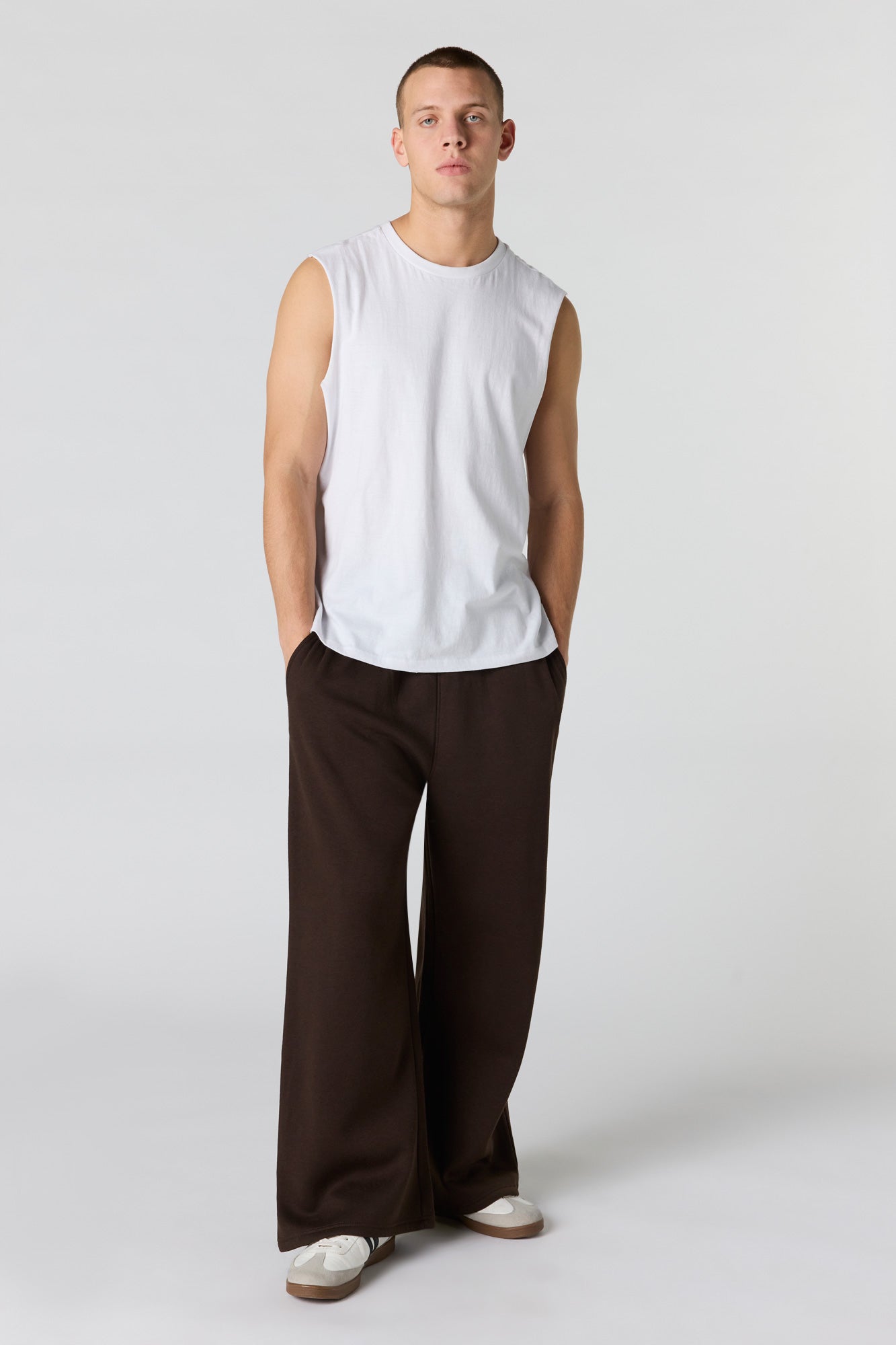 Fleece Wide Leg Sweatpant