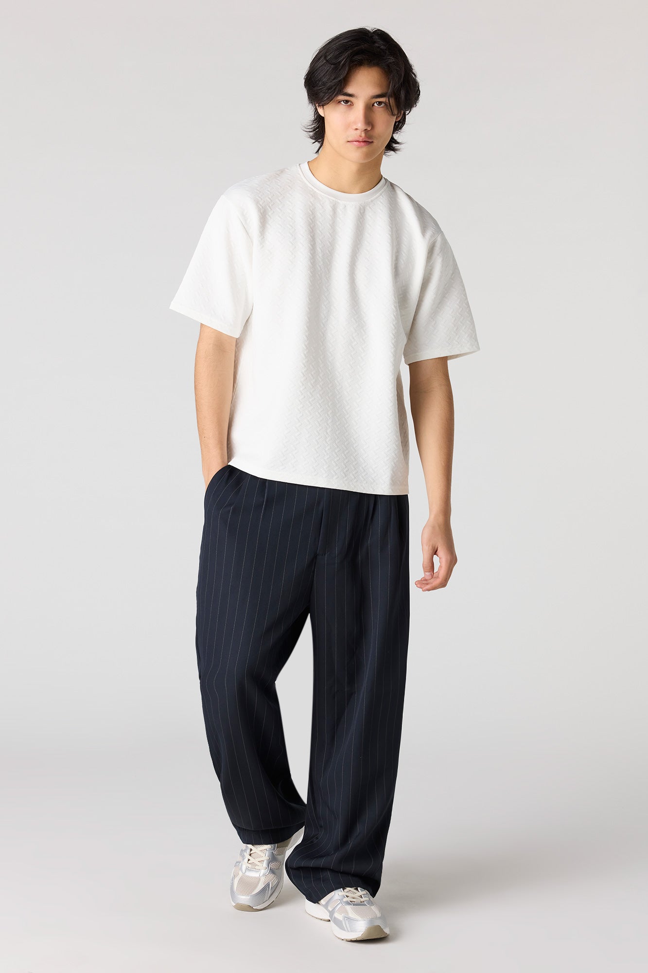 Textured Boxy T-Shirt