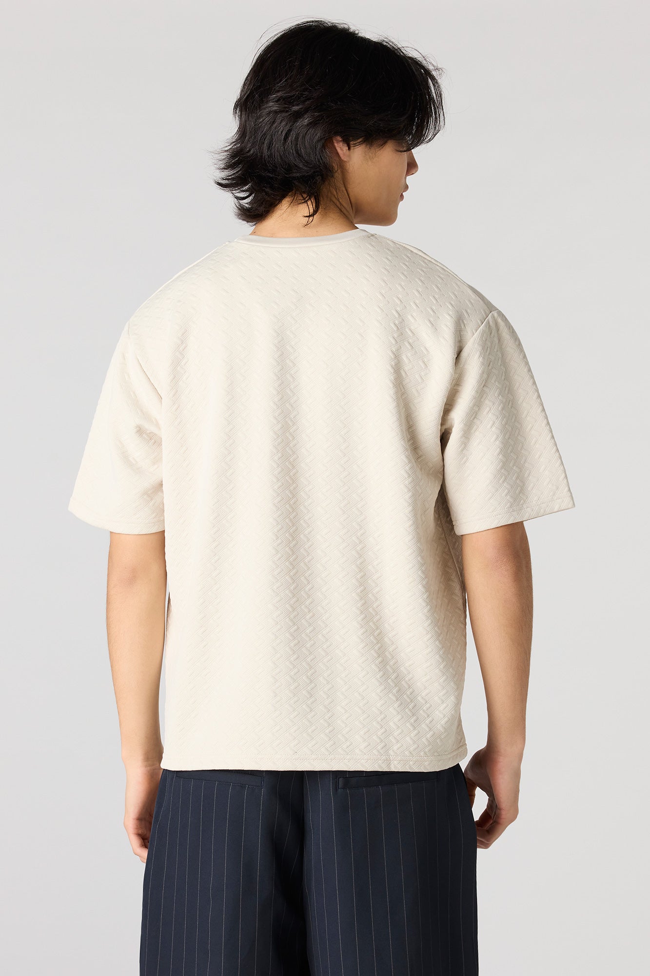 Textured Boxy T-Shirt