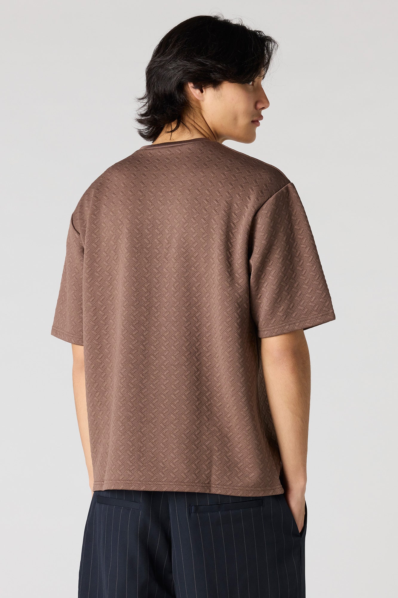 Textured Boxy T-Shirt