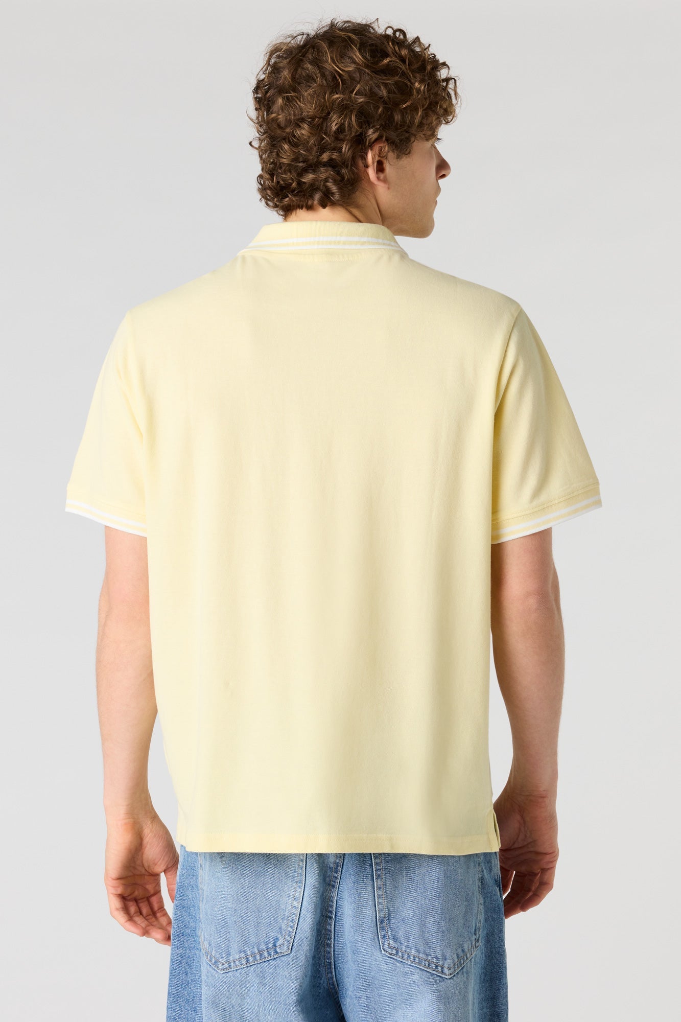 Striped Trim Polo