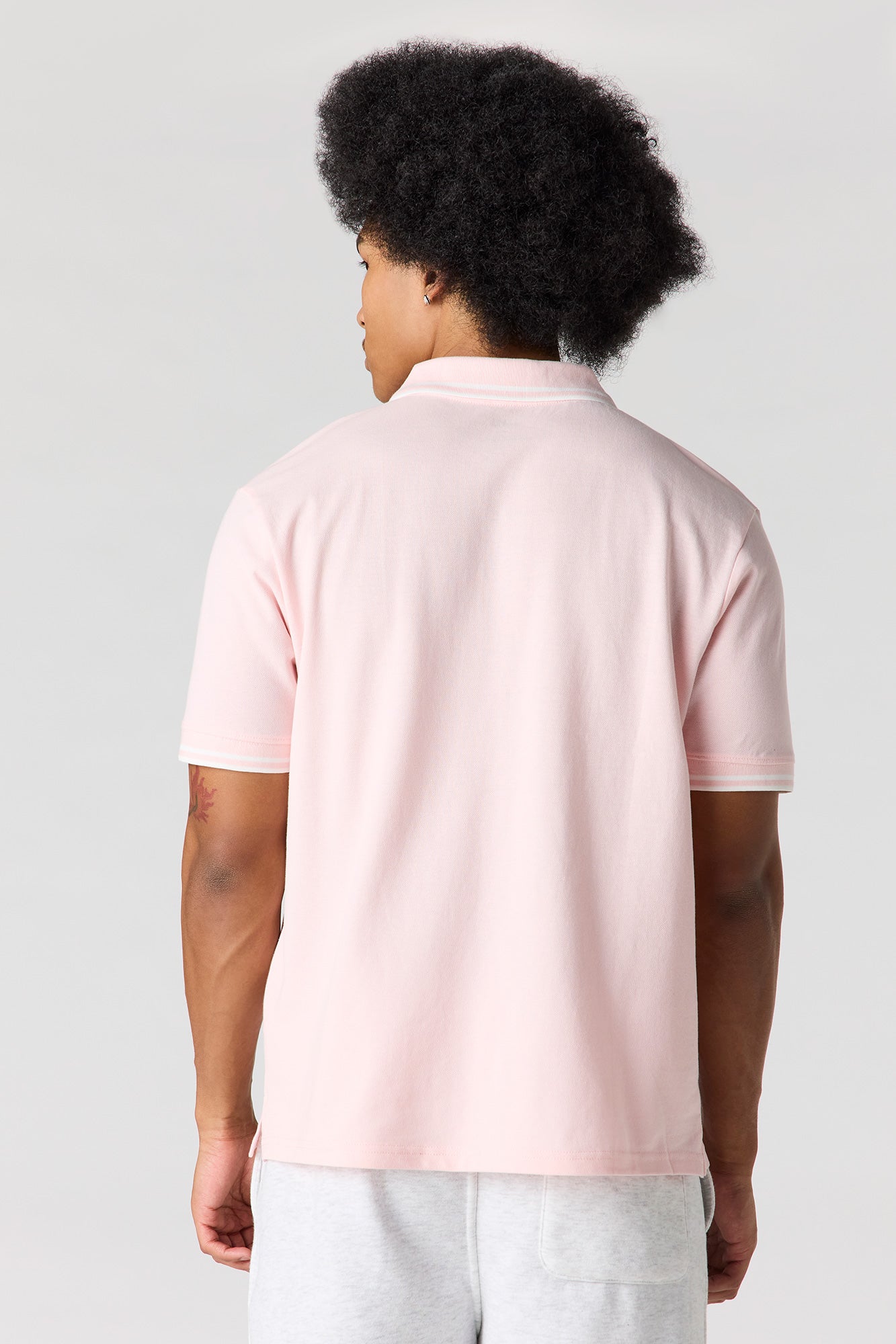 Striped Trim Polo