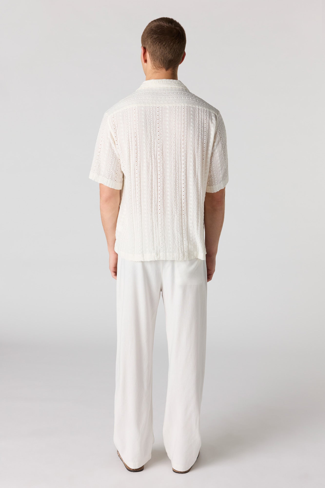 Linen-Blend Baggy Pant