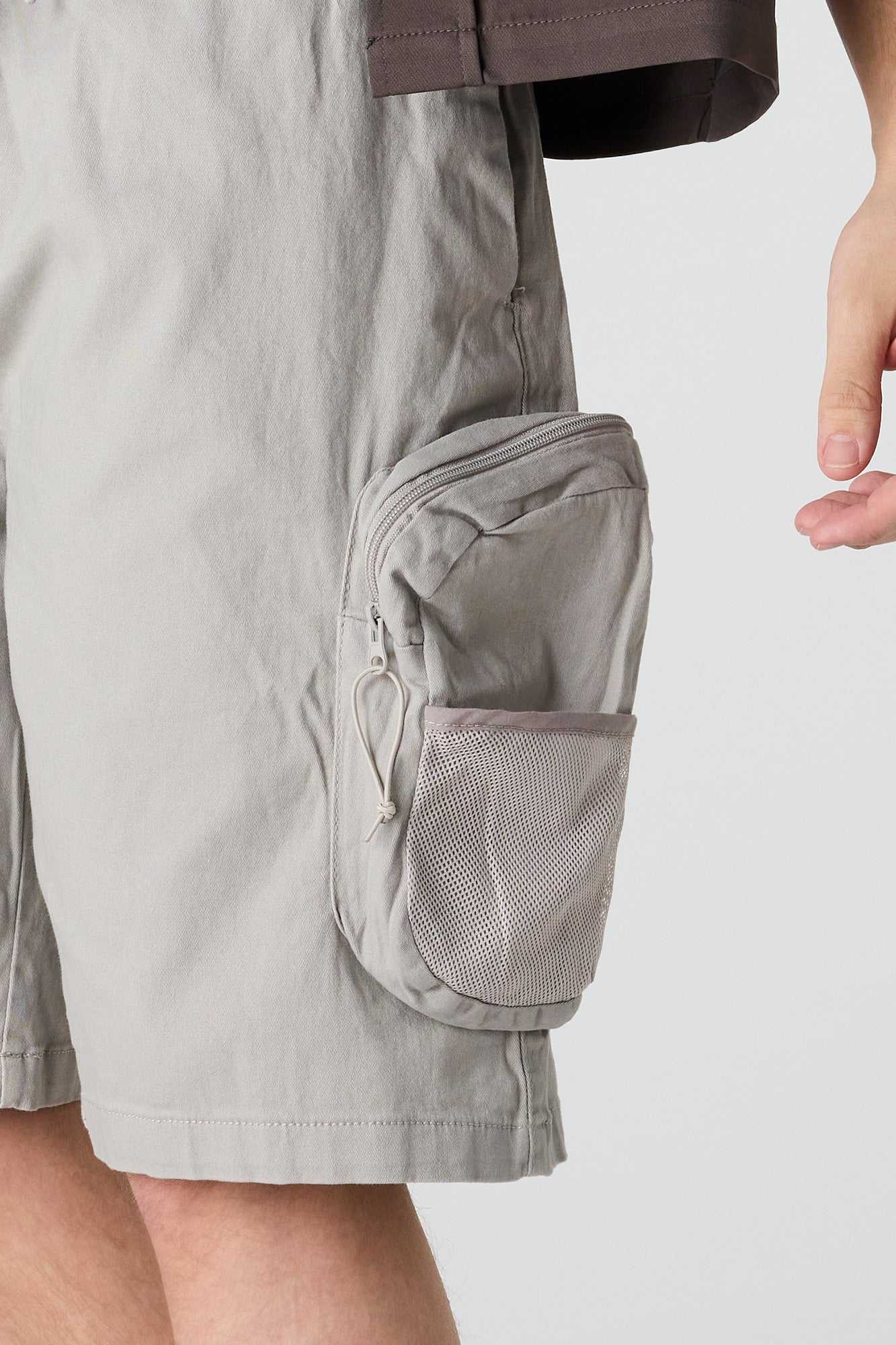 Drawstring Waist Cargo Short