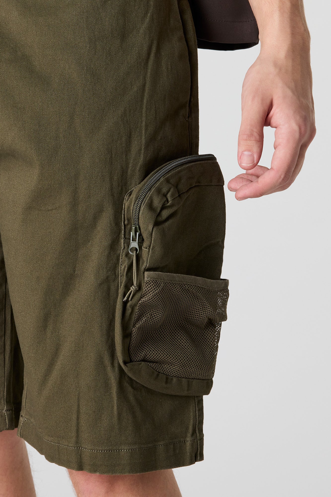 Drawstring Waist Cargo Short