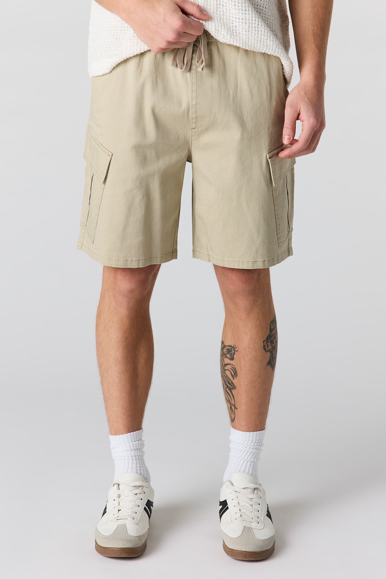 Drawstring Cargo Short