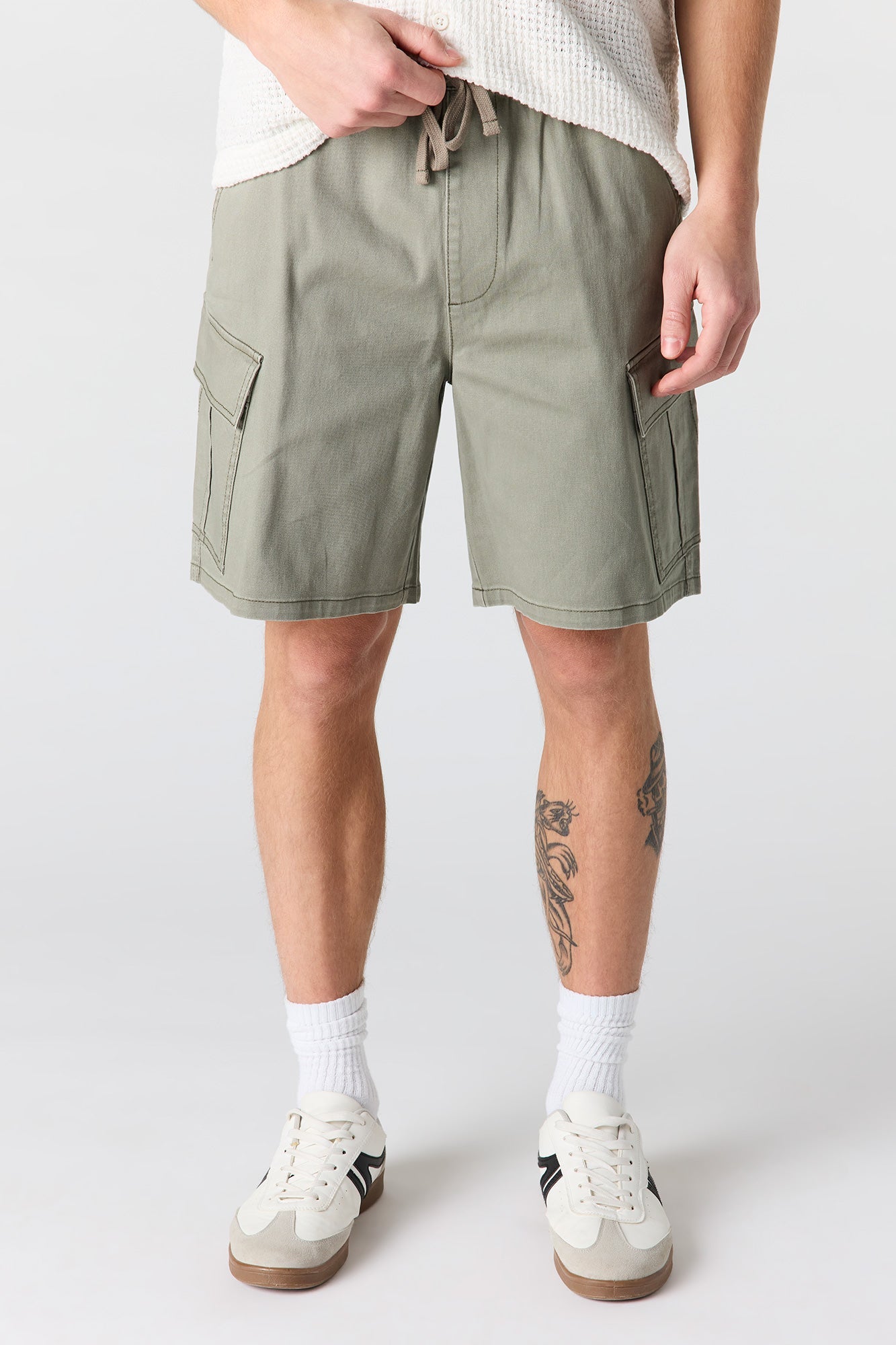 Drawstring Cargo Short