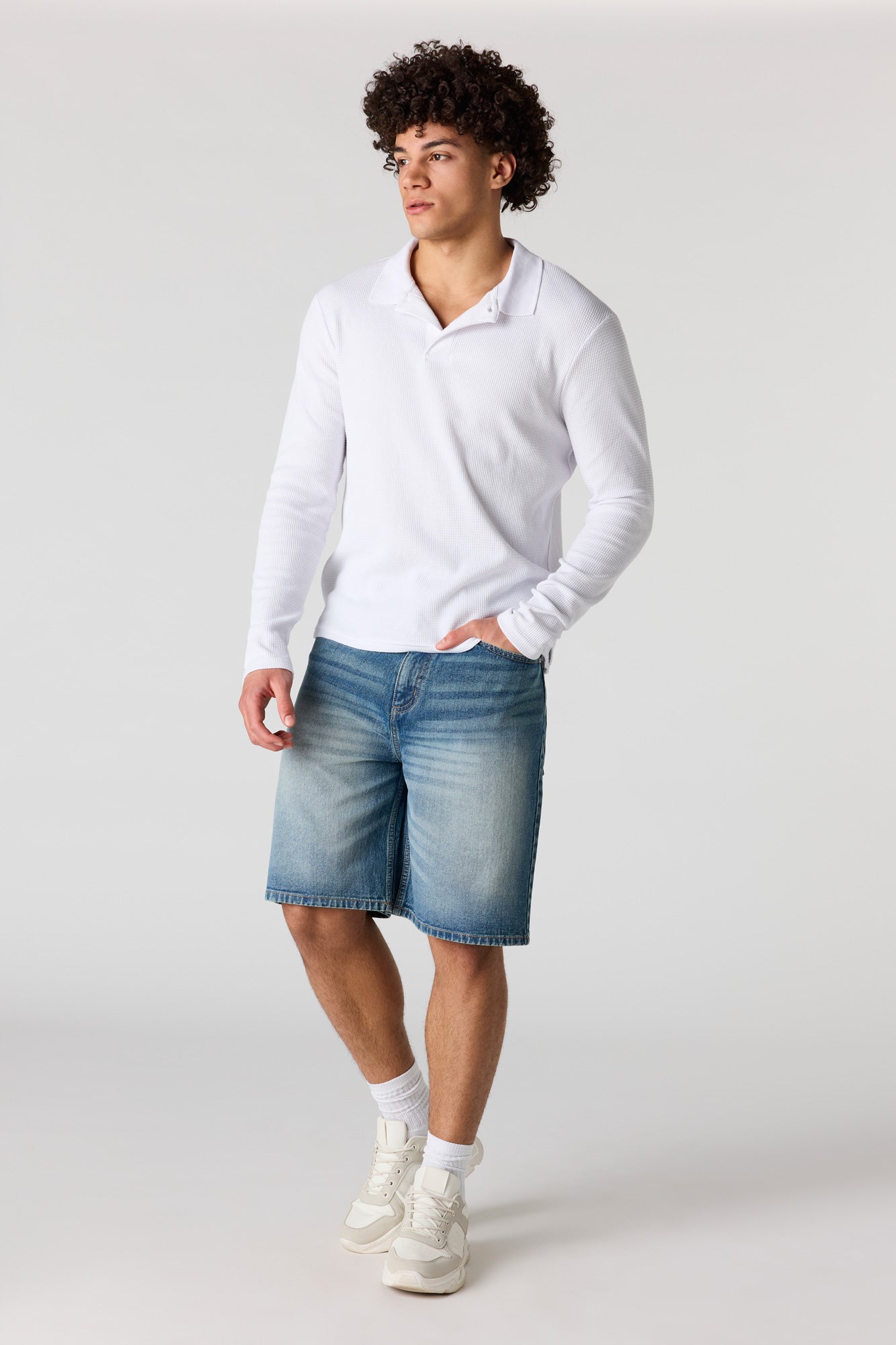 Baggy Tinted Medium Denim Short