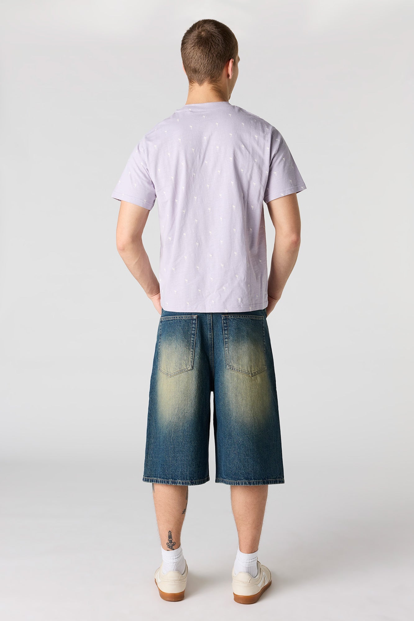 Dark Tint Denim Skater Short