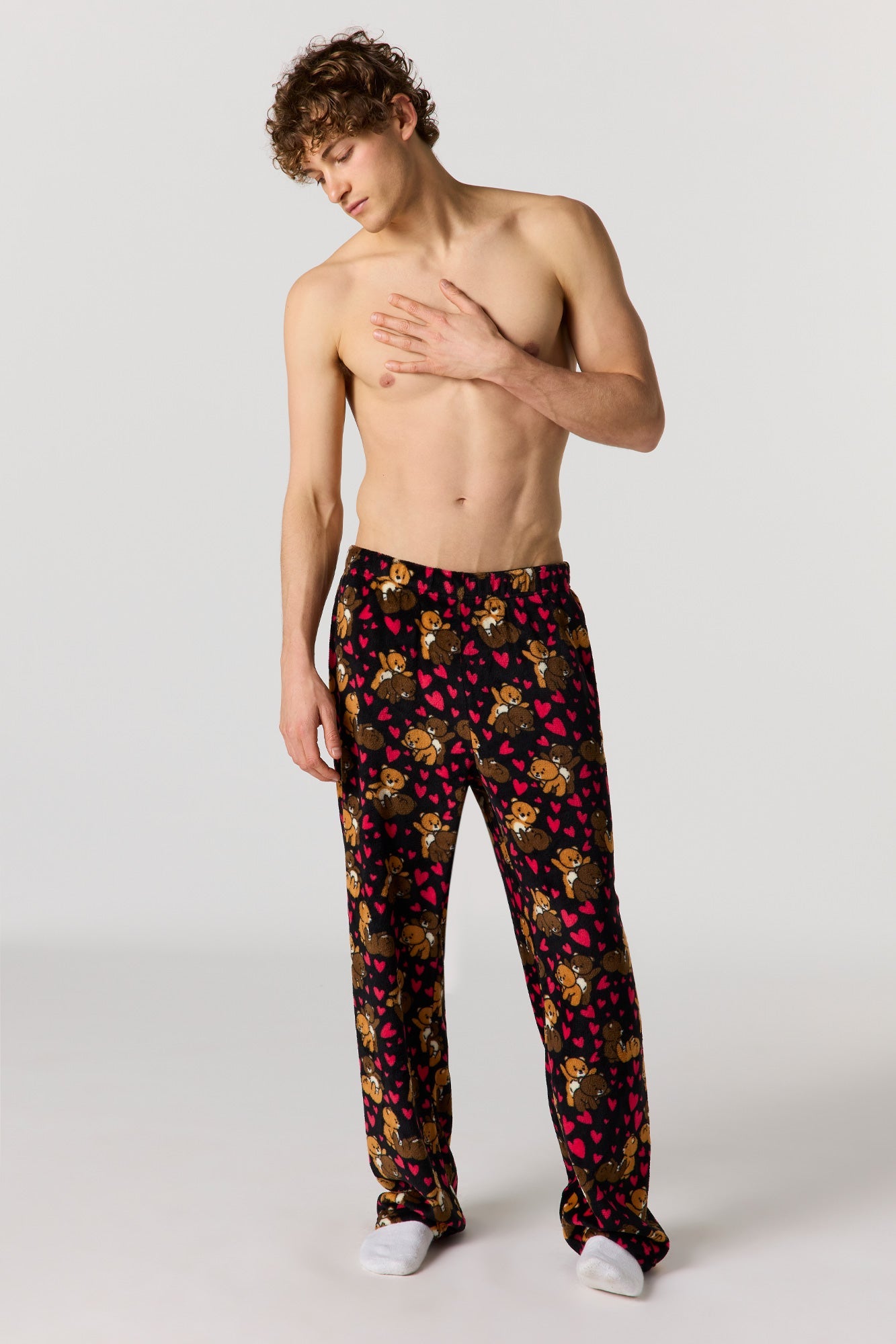 Plush Printed Pajama Pant
