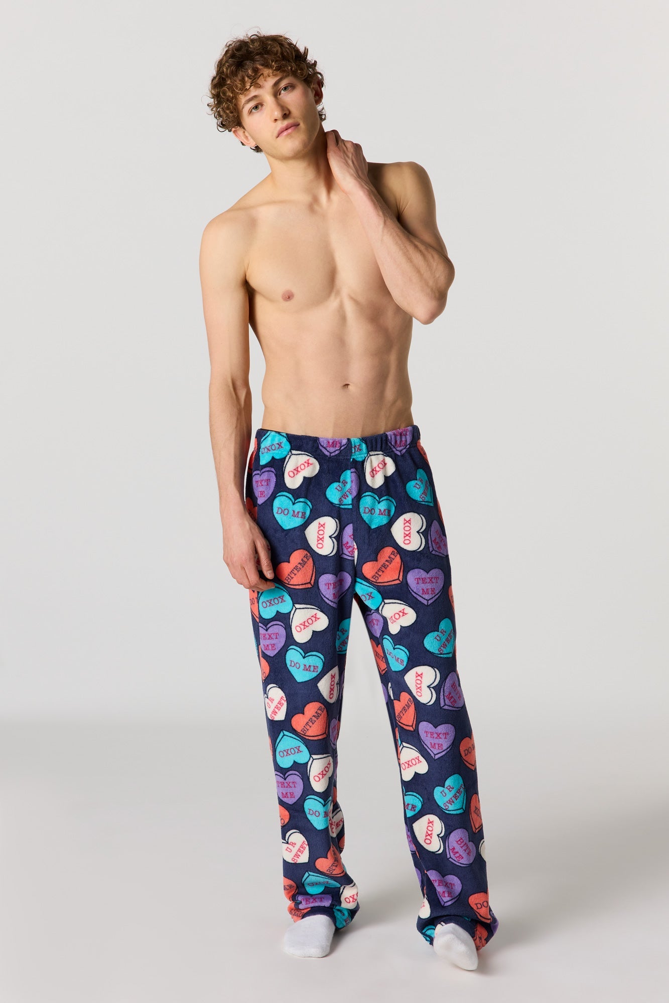 Plush Printed Pajama Pant