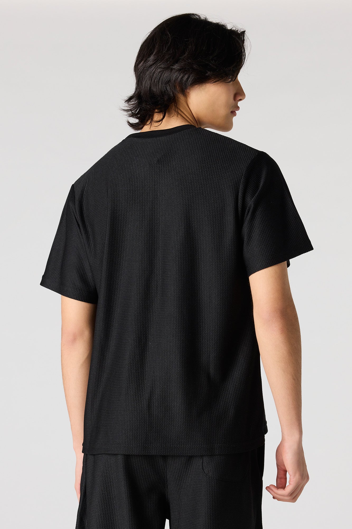 Premium Heavyweight Cotton Honeycomb Crewneck T-Shirt