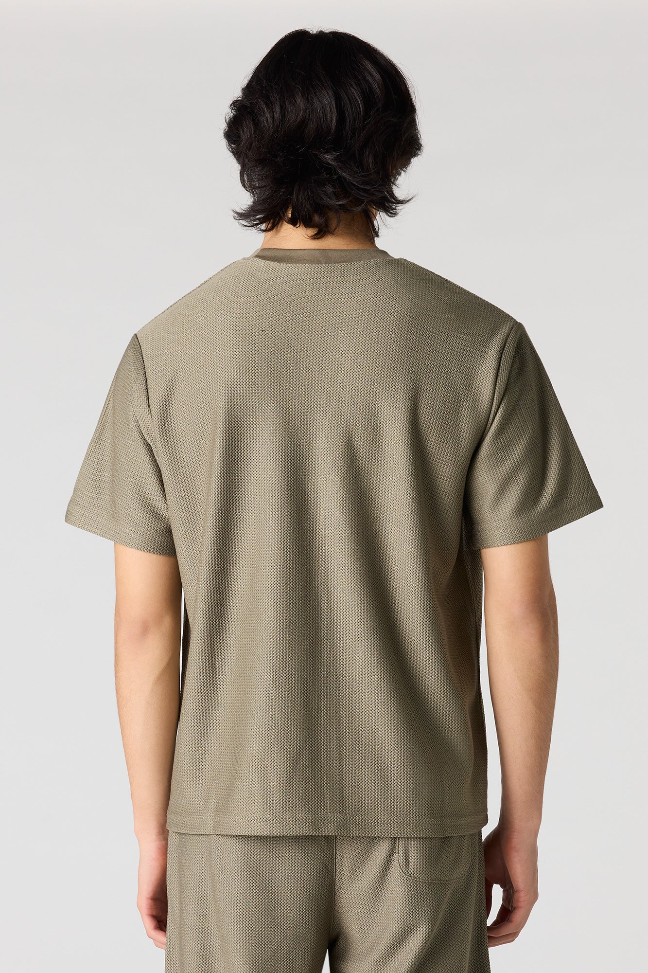 Premium Heavyweight Cotton Honeycomb Crewneck T-Shirt