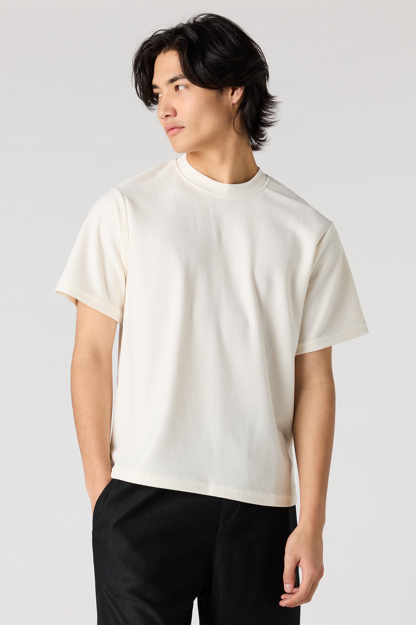 Premium Heavyweight Cotton Honeycomb Crewneck T-Shirt