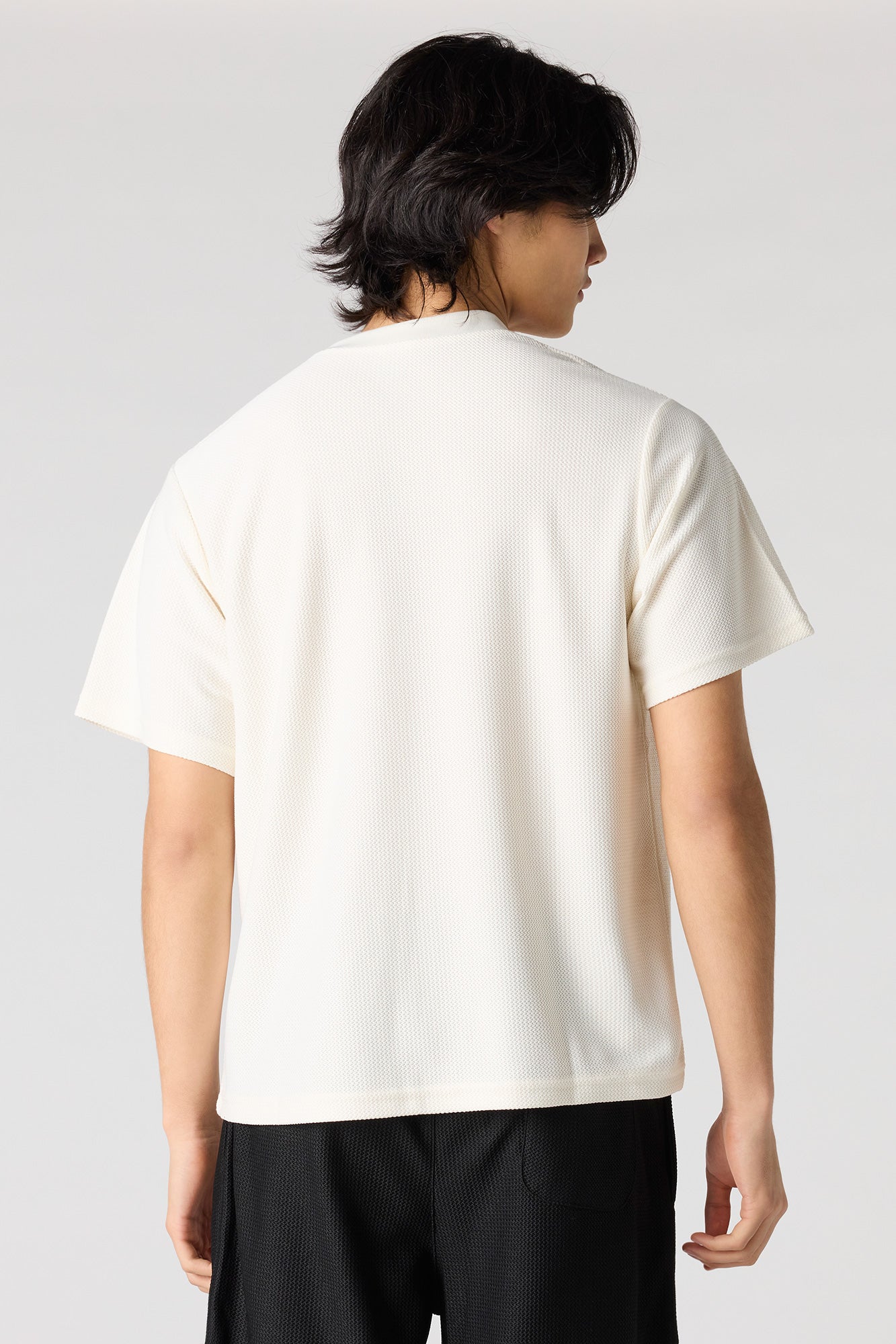 Premium Heavyweight Cotton Honeycomb Crewneck T-Shirt