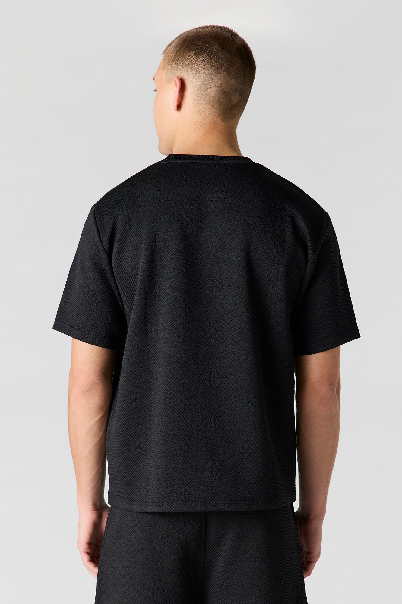 Jacquard Knit T-Shirt